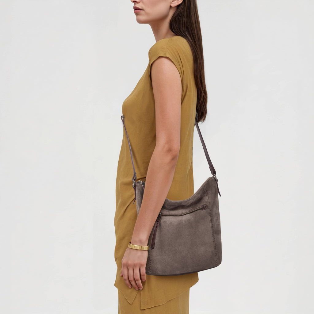 The Sak Ashland Crossbody - Leather - Mushroom Suede