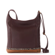 De Young Crossbody - Leather - Mahogany Snake Block