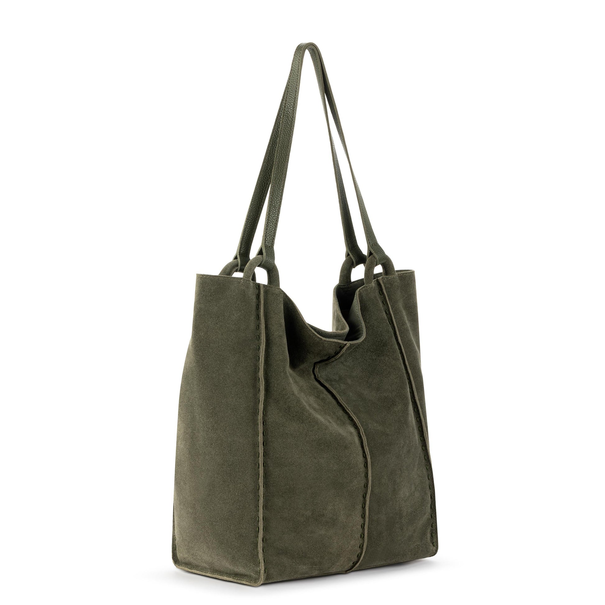 The Sak Los Feliz Slouchy Tall Tote Leather - |Moss Suede|