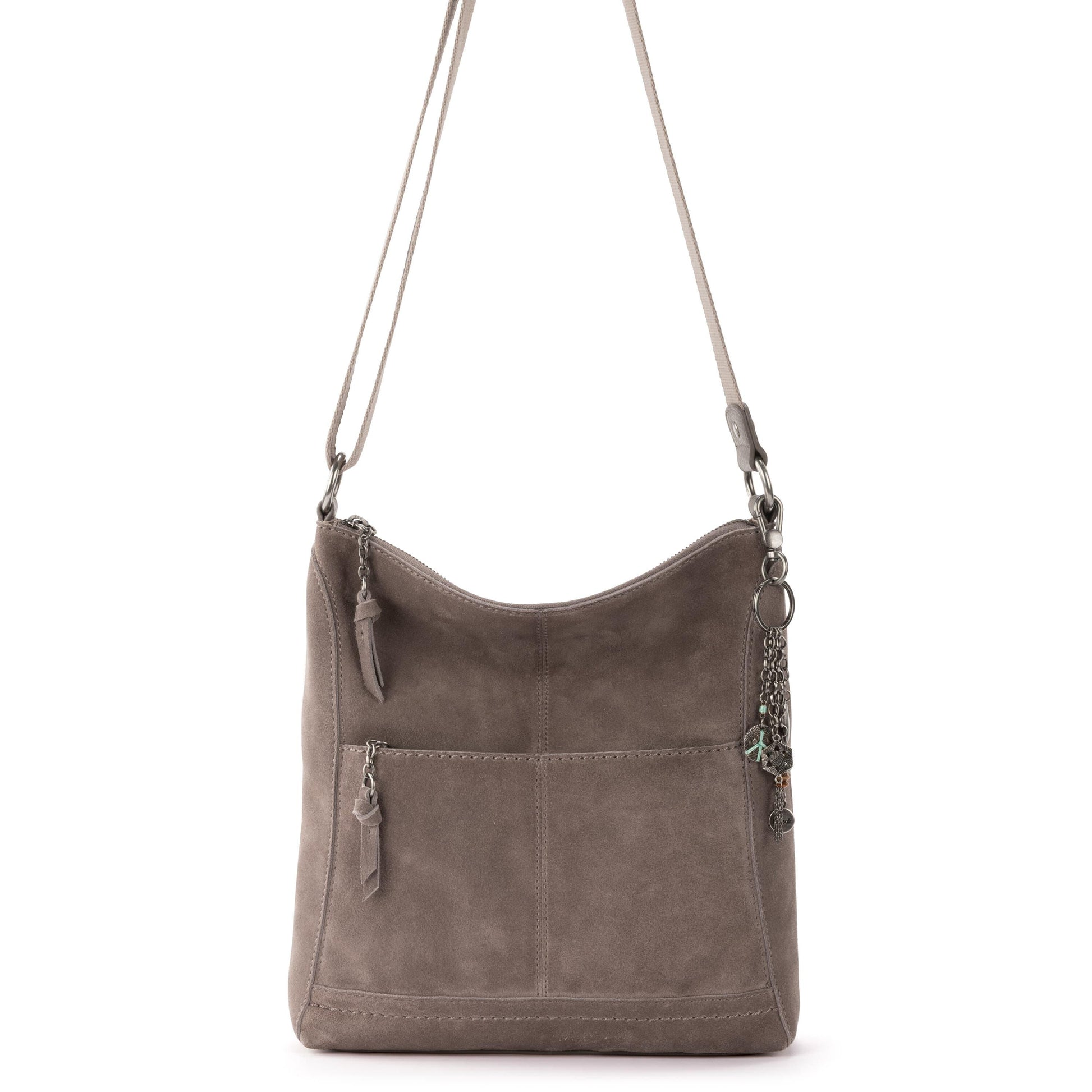 The Sak Lucia Crossbody Leather - |Mushroom Suede|