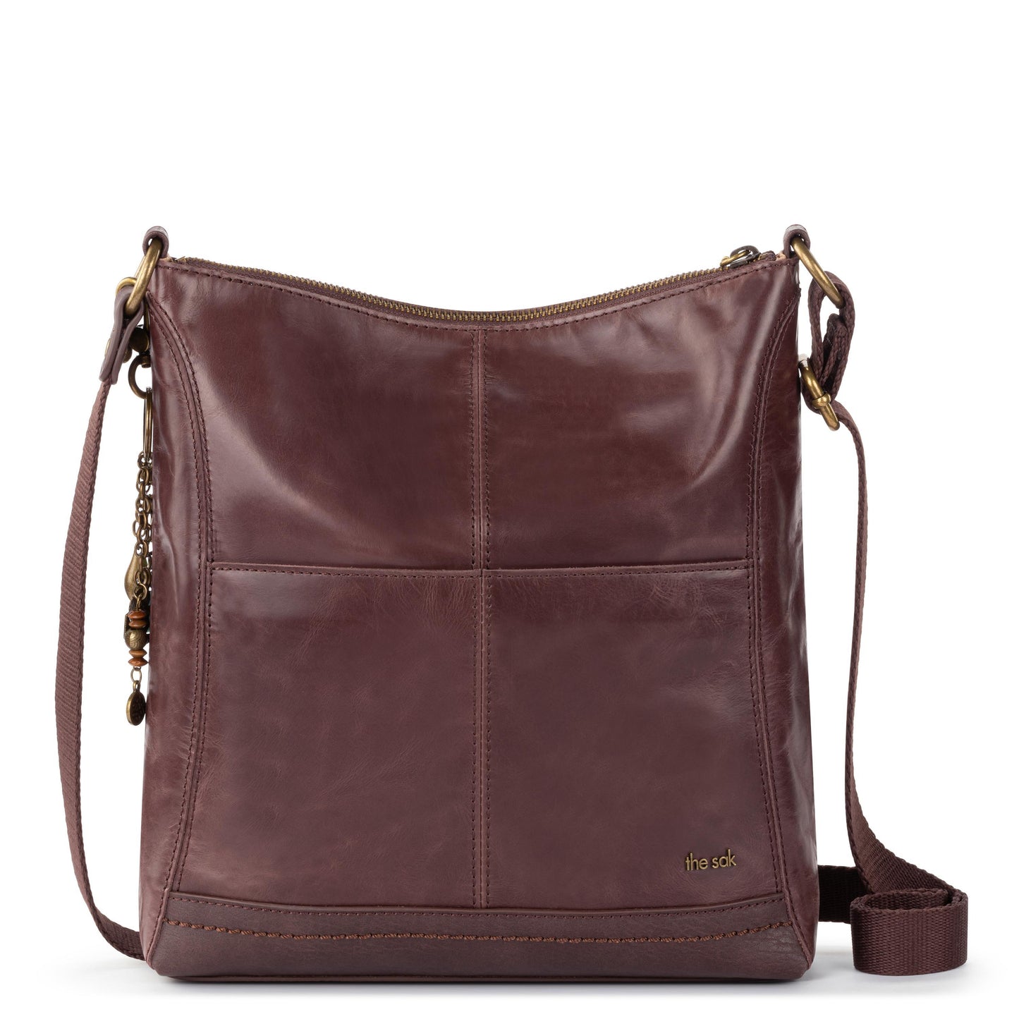 The Sak Lucia Crossbody Leather - |Mahogany Tile Emboss|