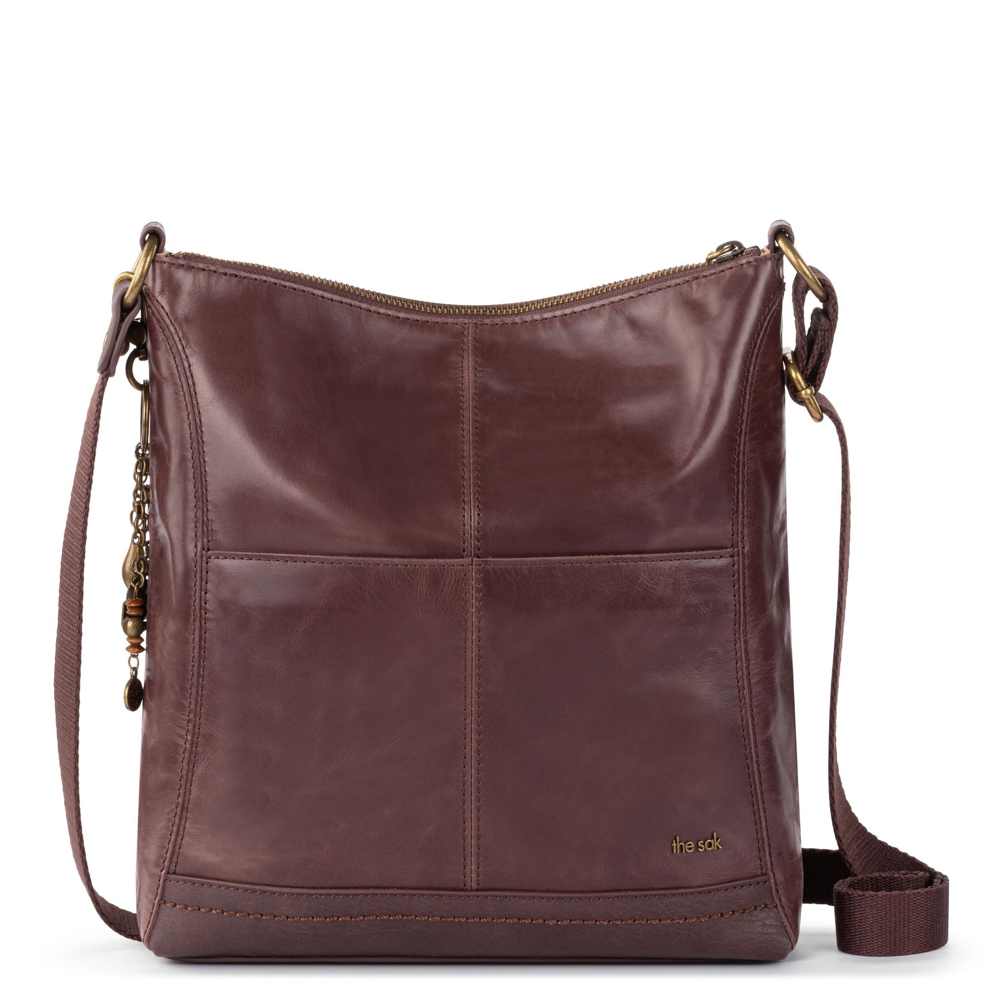 The Sak Lucia Crossbody Leather - |Mahogany Tile Emboss|