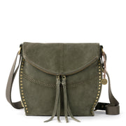 Silverlake Flap Crossbody - Leather - Moss Suede