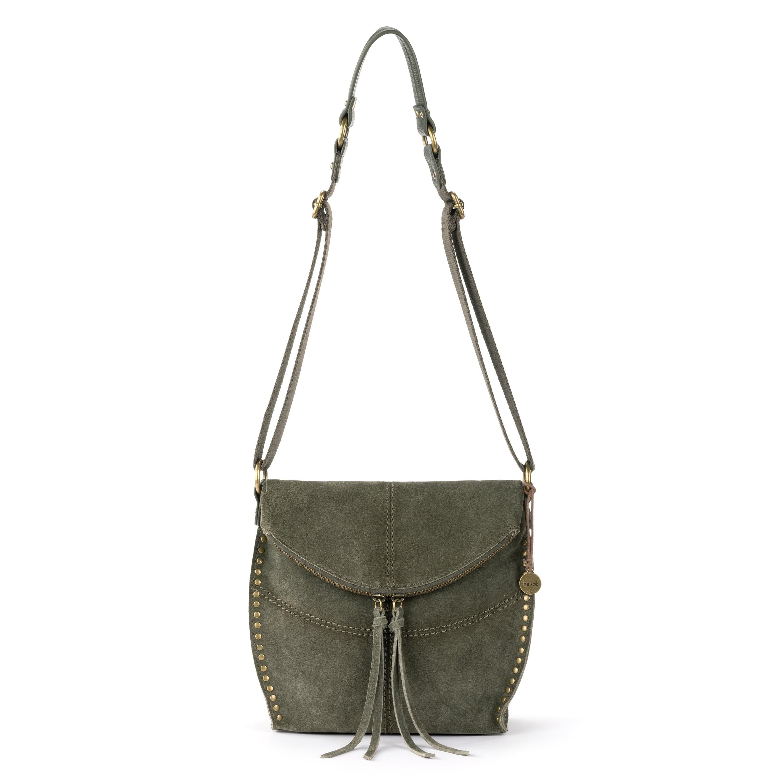 The Sak Silverlake Flap Crossbody - Leather - Moss Suede