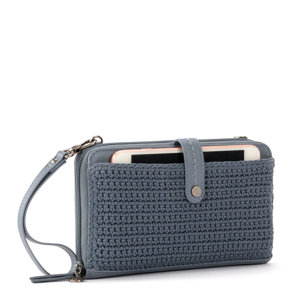 The Sak Iris Smartphone Wallet - Hand Crochet - Maritime