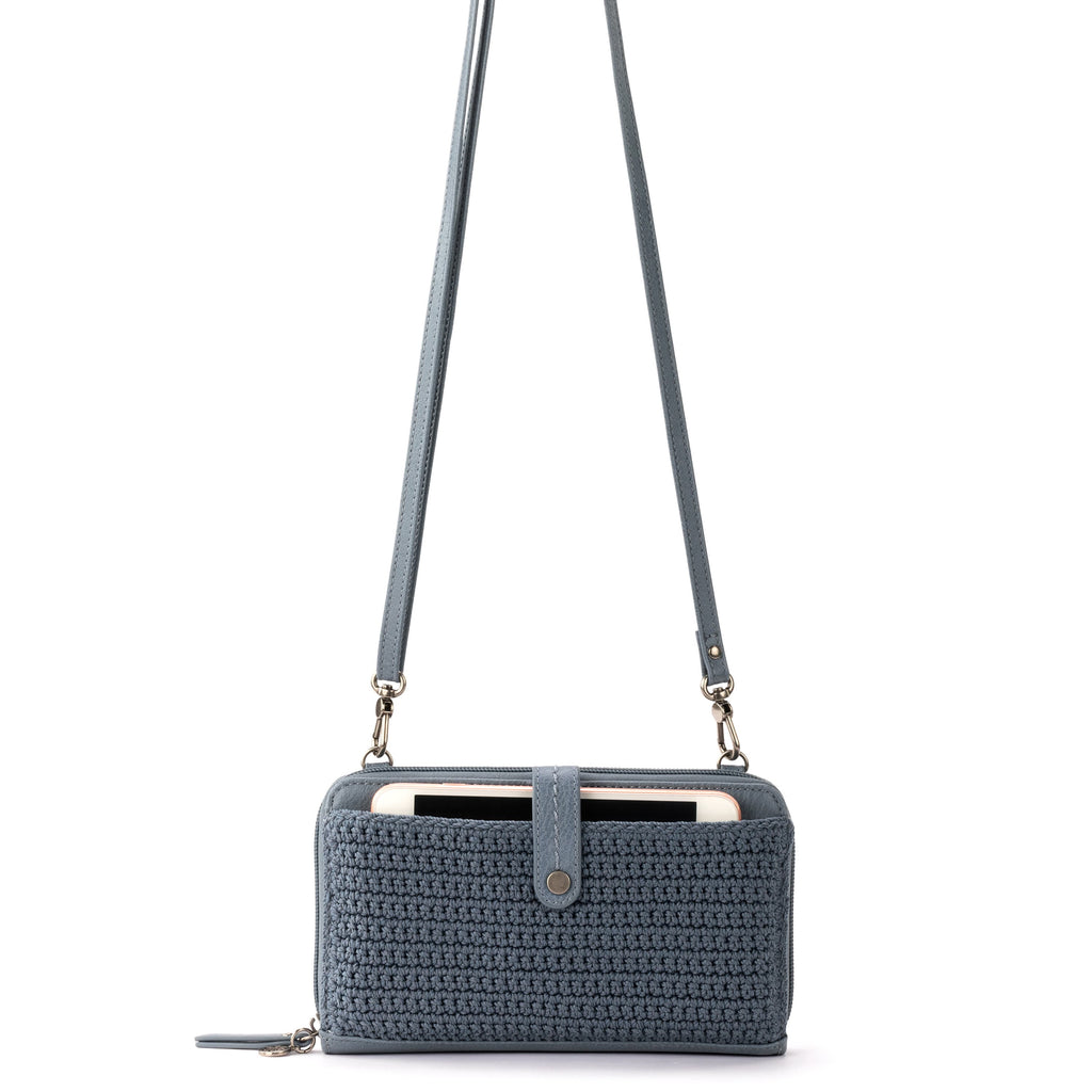 The Sak Iris Smartphone Wallet - Hand Crochet - Maritime