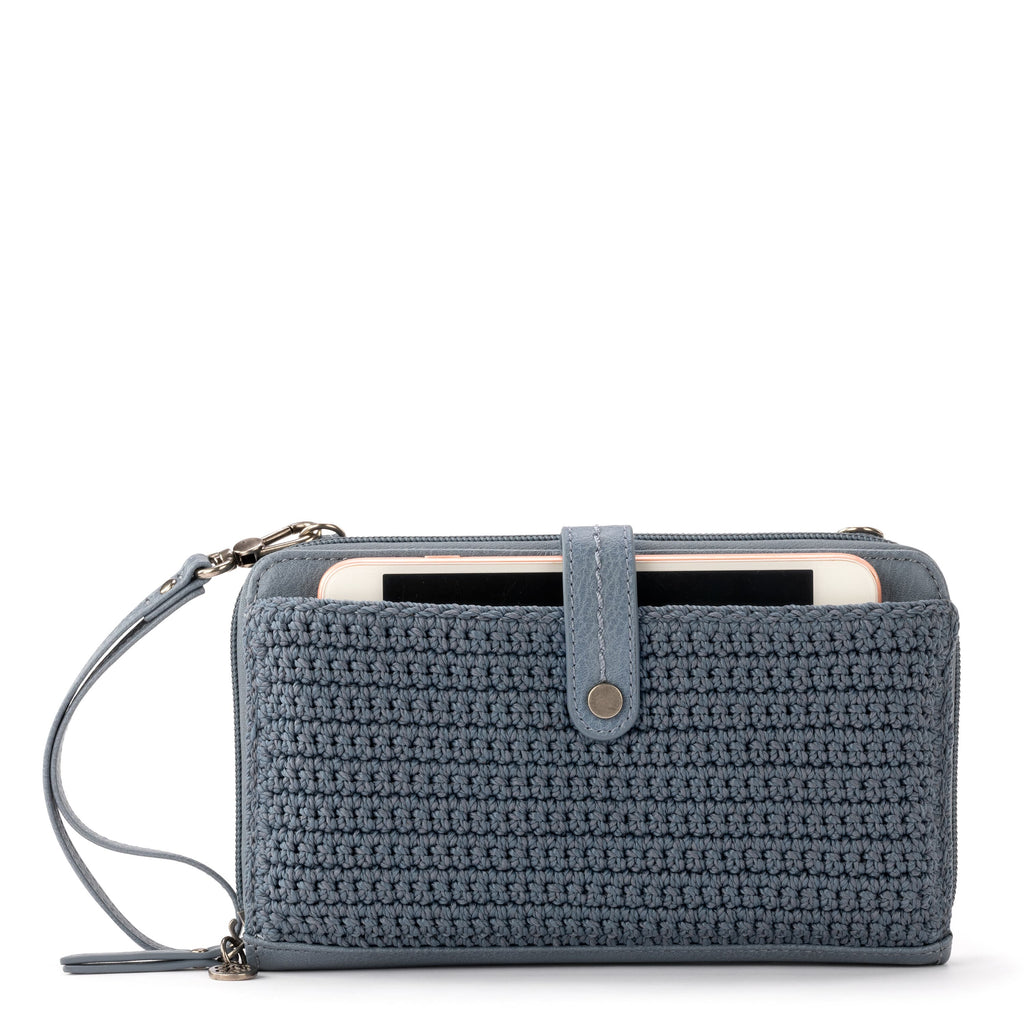 The Sak Iris Smartphone Wallet - Hand Crochet - Maritime