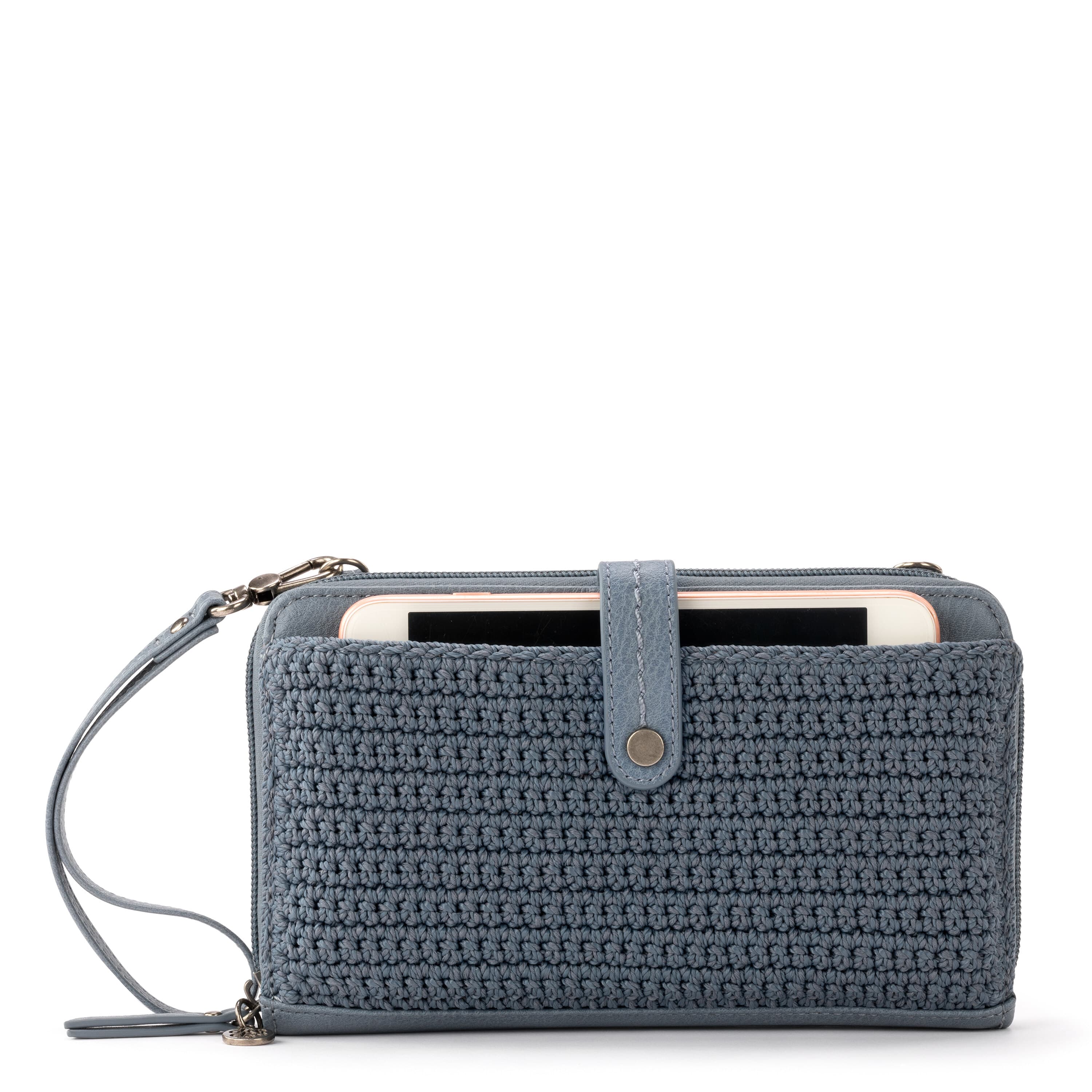 The Sak Iris Smartphone Wallet - Hand Crochet - Maritime