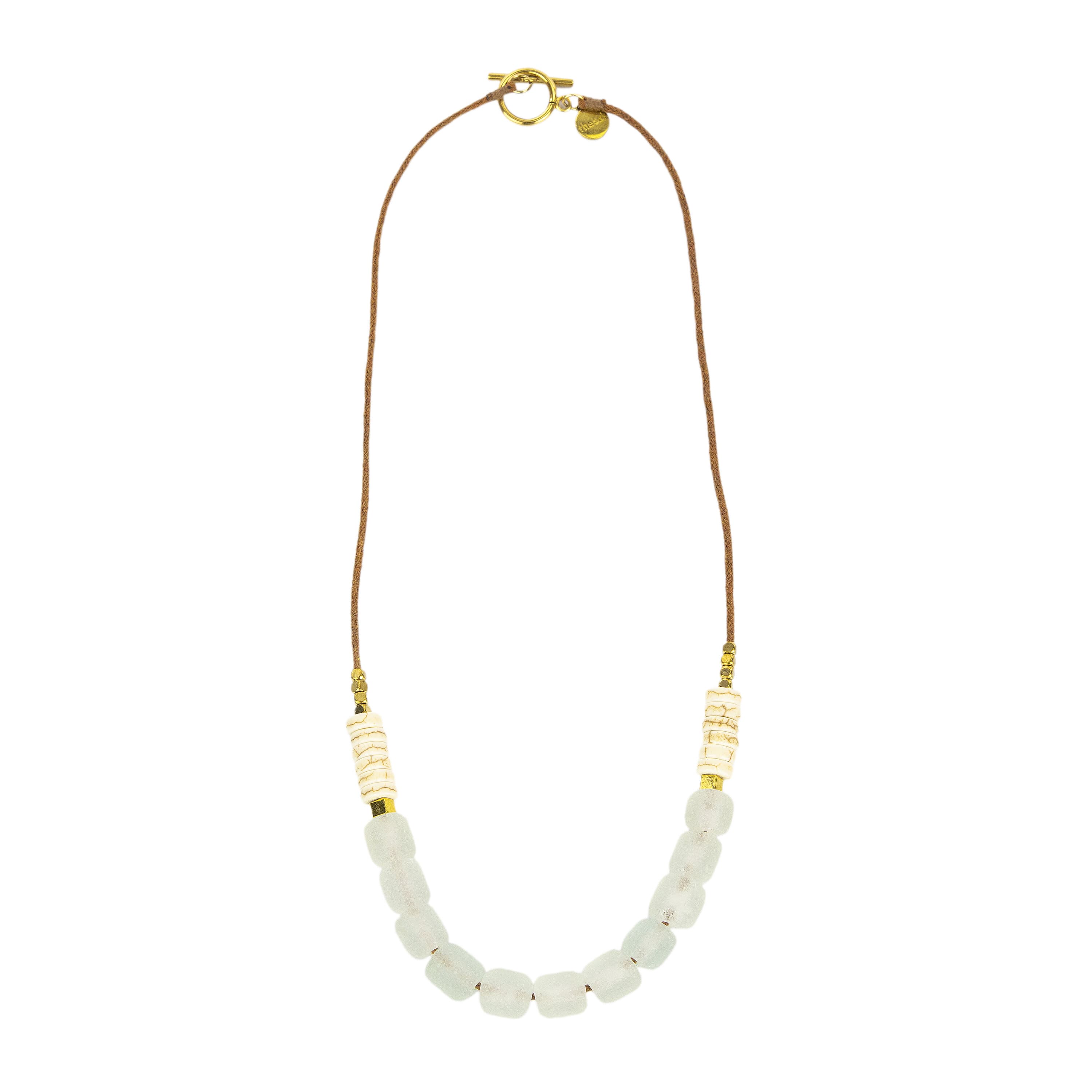The Sak Shaye Statement Necklace - Beads - Basil