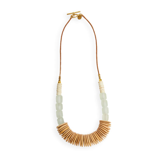 The Sak Willow Statement Necklace - |Basil|