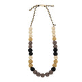 The Sak Drea Crochet Bead Necklace - Hand Crochet - Black Multi