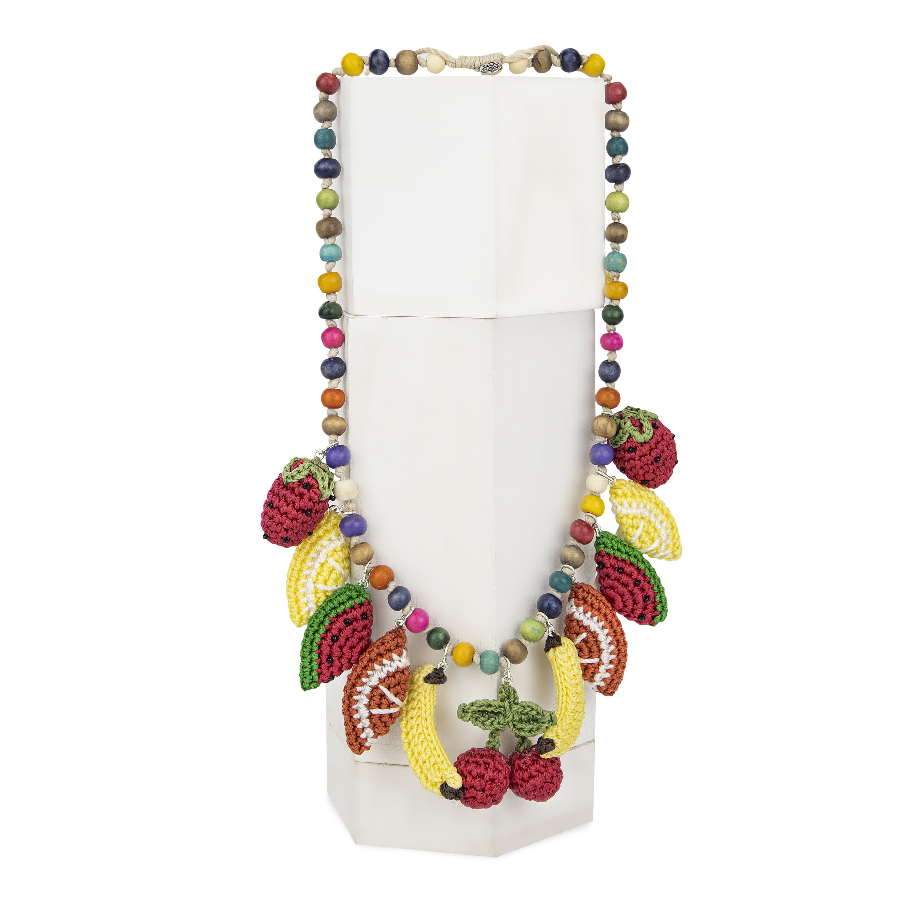 The Sak Clara Charm Necklace - Hand Crochet - Fruits