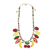 Clara Charm Necklace - Hand Crochet - Fruits