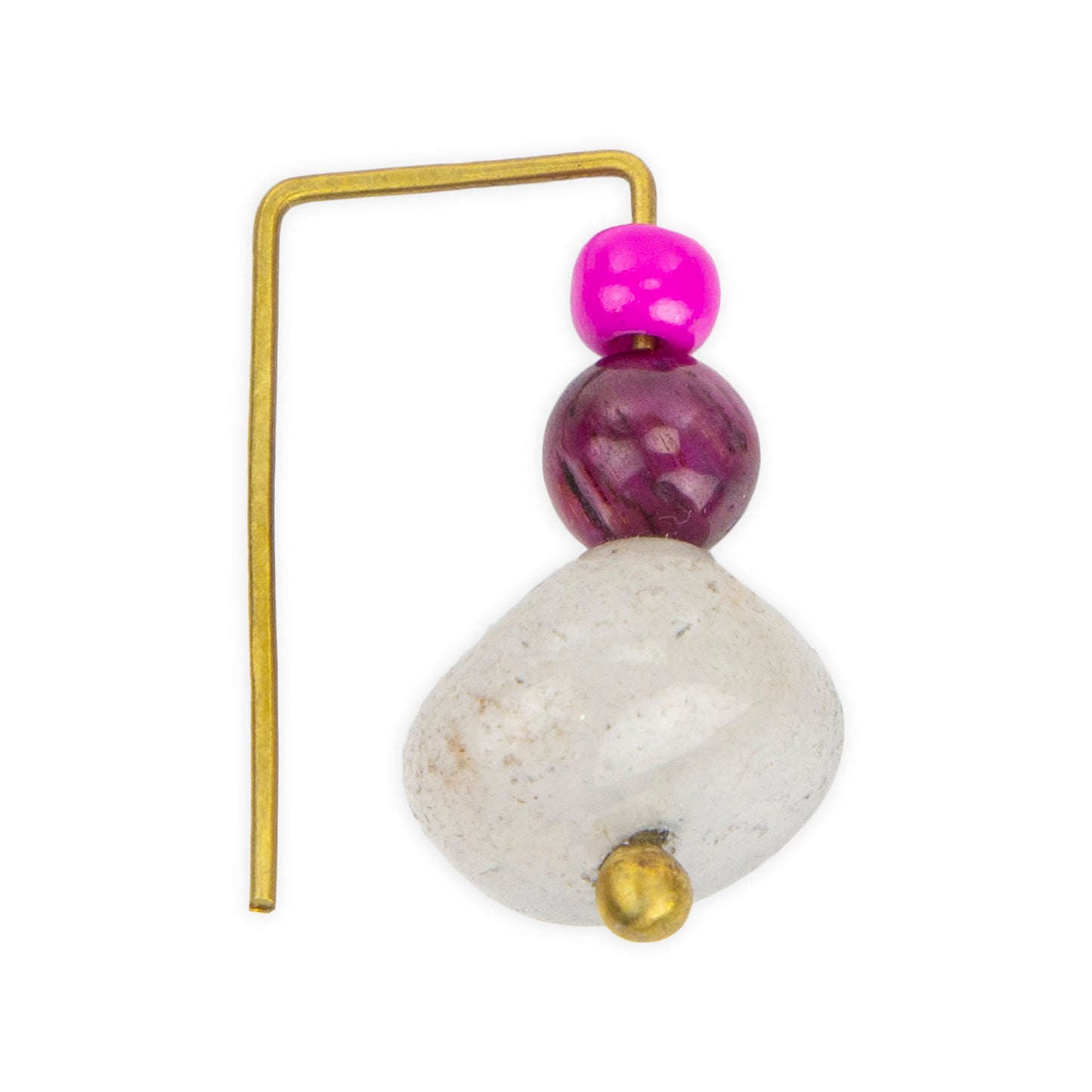 The Sak Soleil Drop Earrings - |Peony|