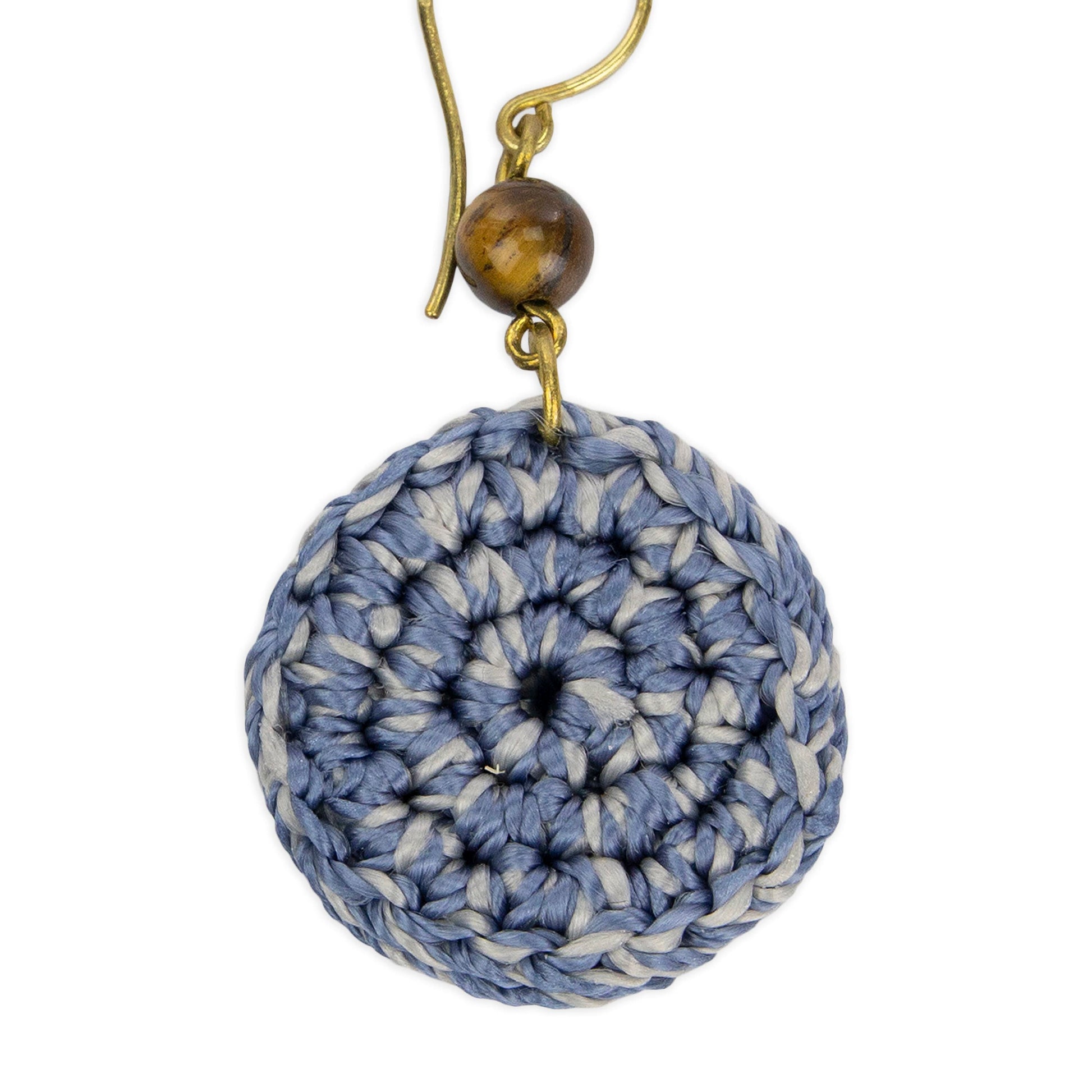 The Sak Jasper Disc Earrings - |Ocean Multi|