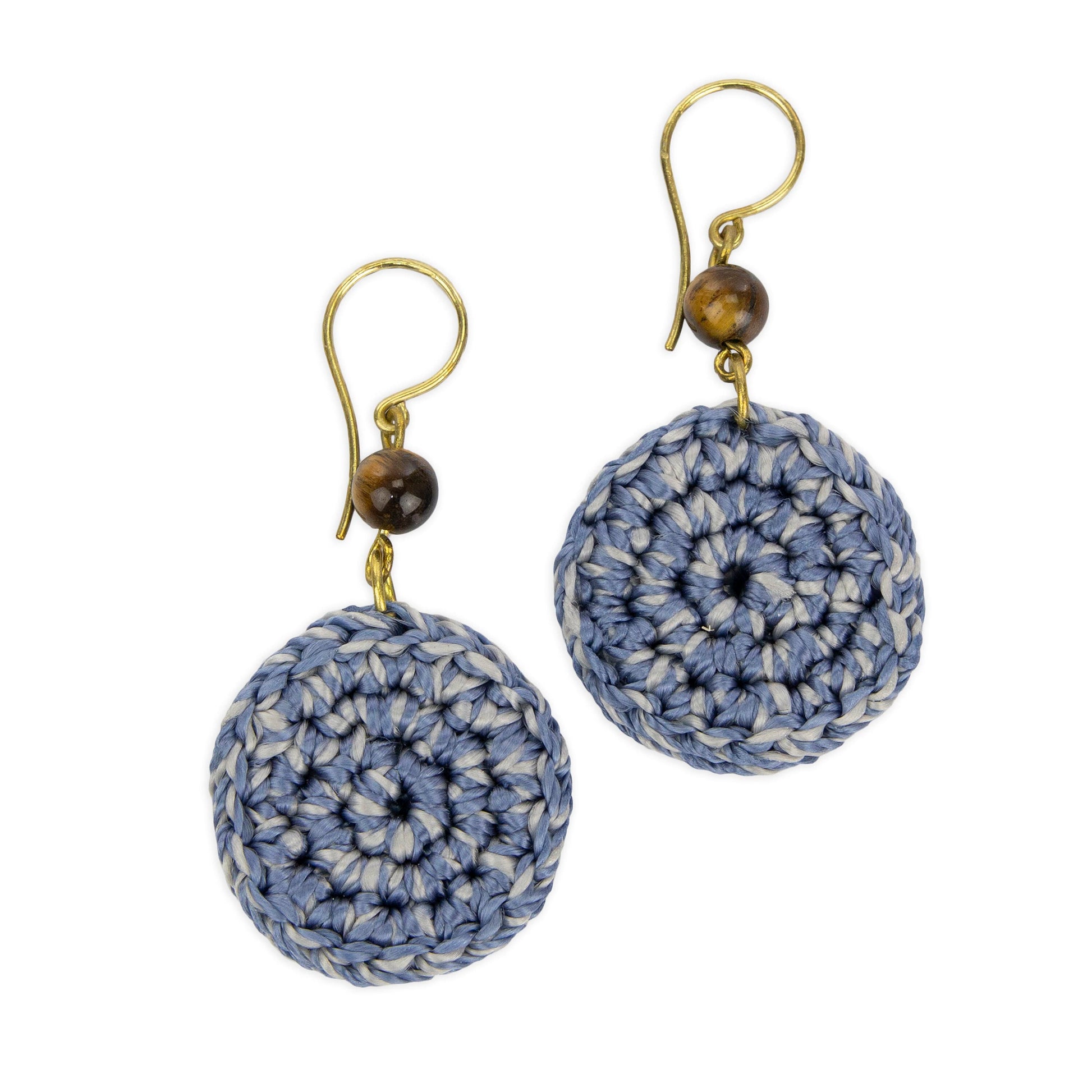 The Sak Jasper Disc Earrings - |Ocean Multi|