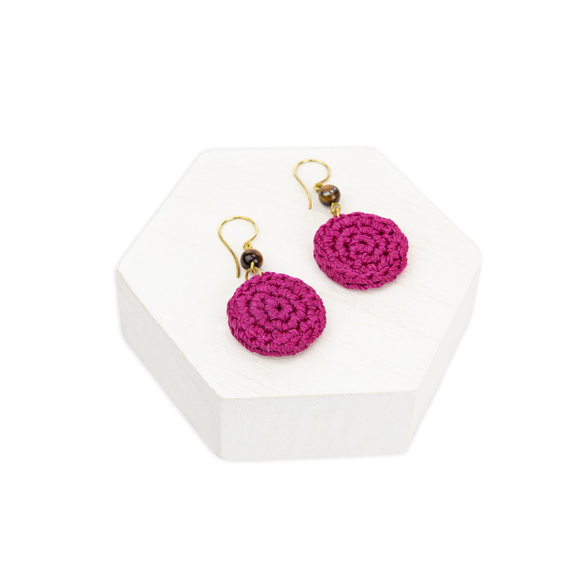 The Sak Jasper Disc Earrings - |Pinkberry|