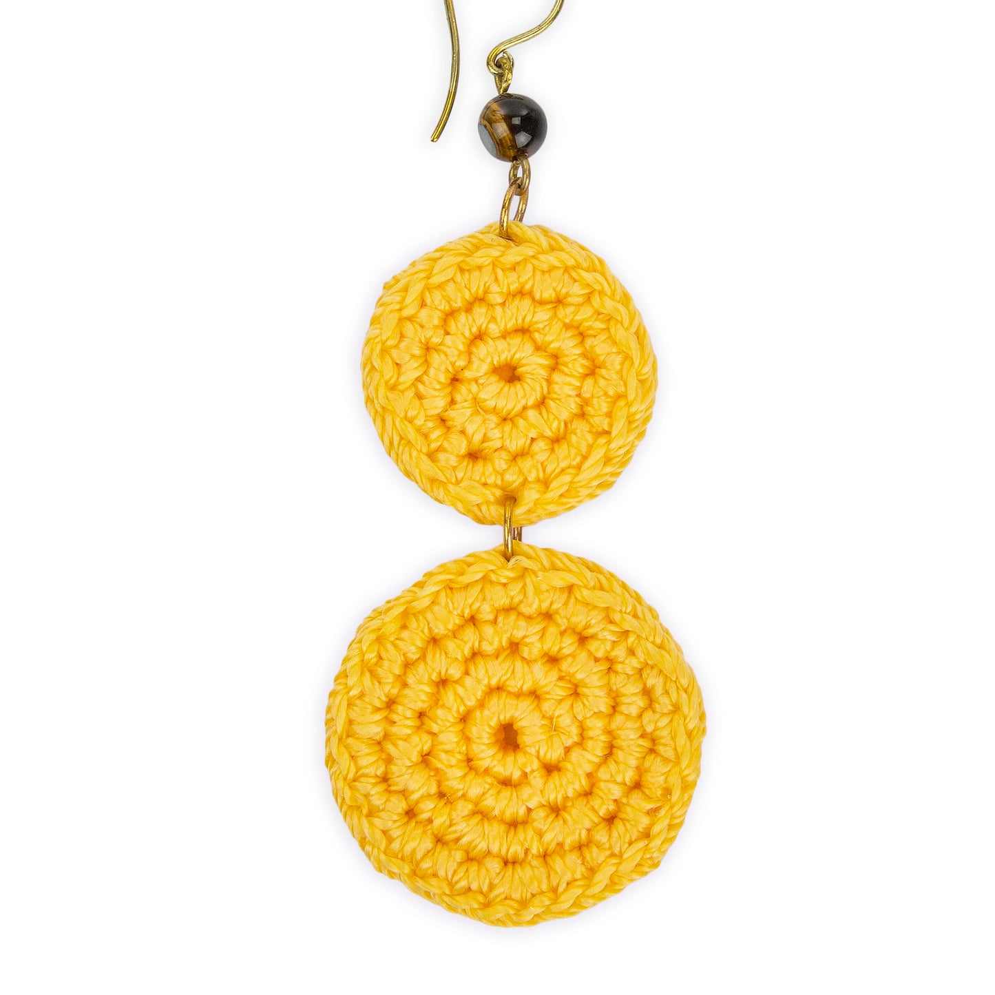 The Sak Jasper Double Disc Earrings - |Lemon Drop|
