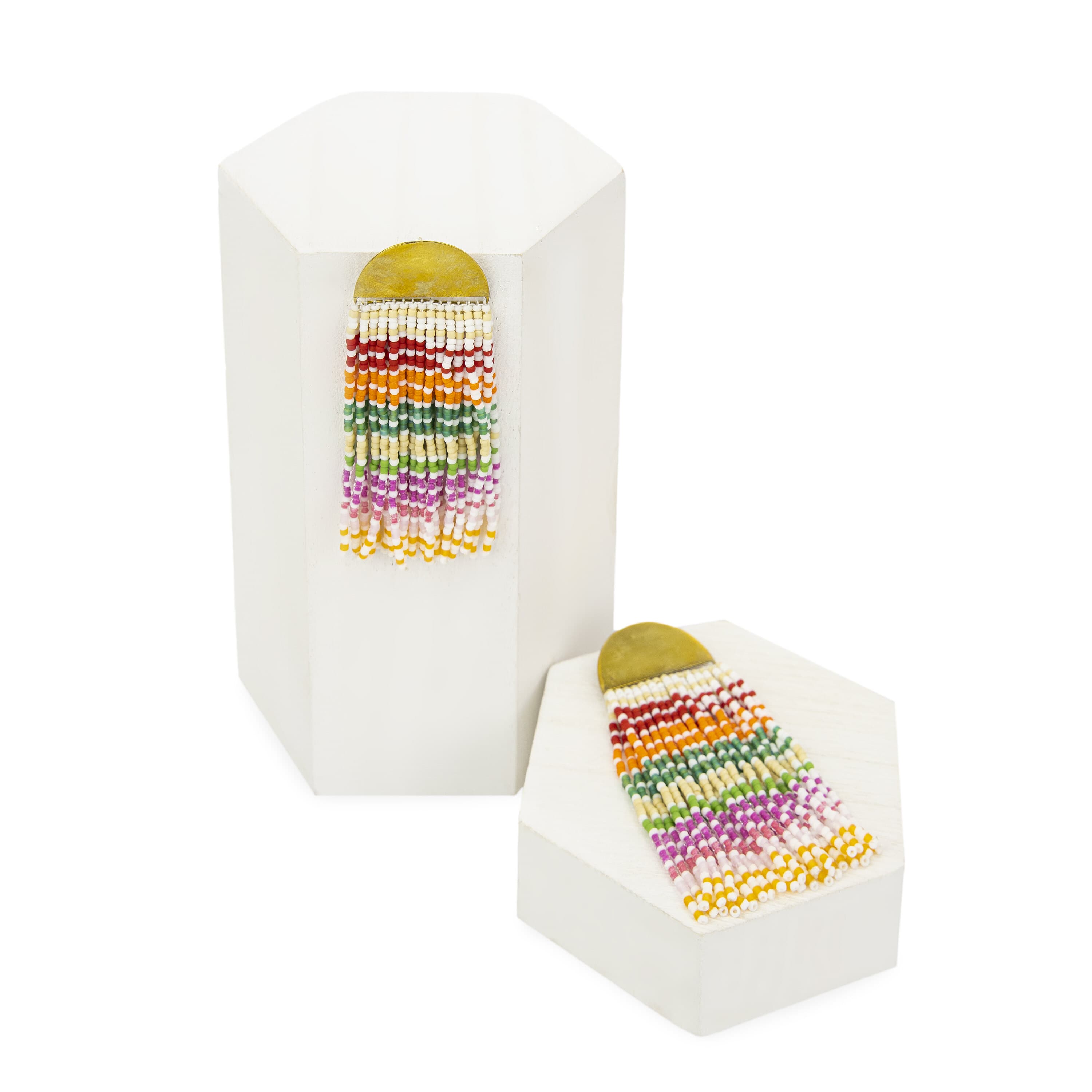 The Sak Venus Chandelier Earrings - Beads - Rainbow Multi