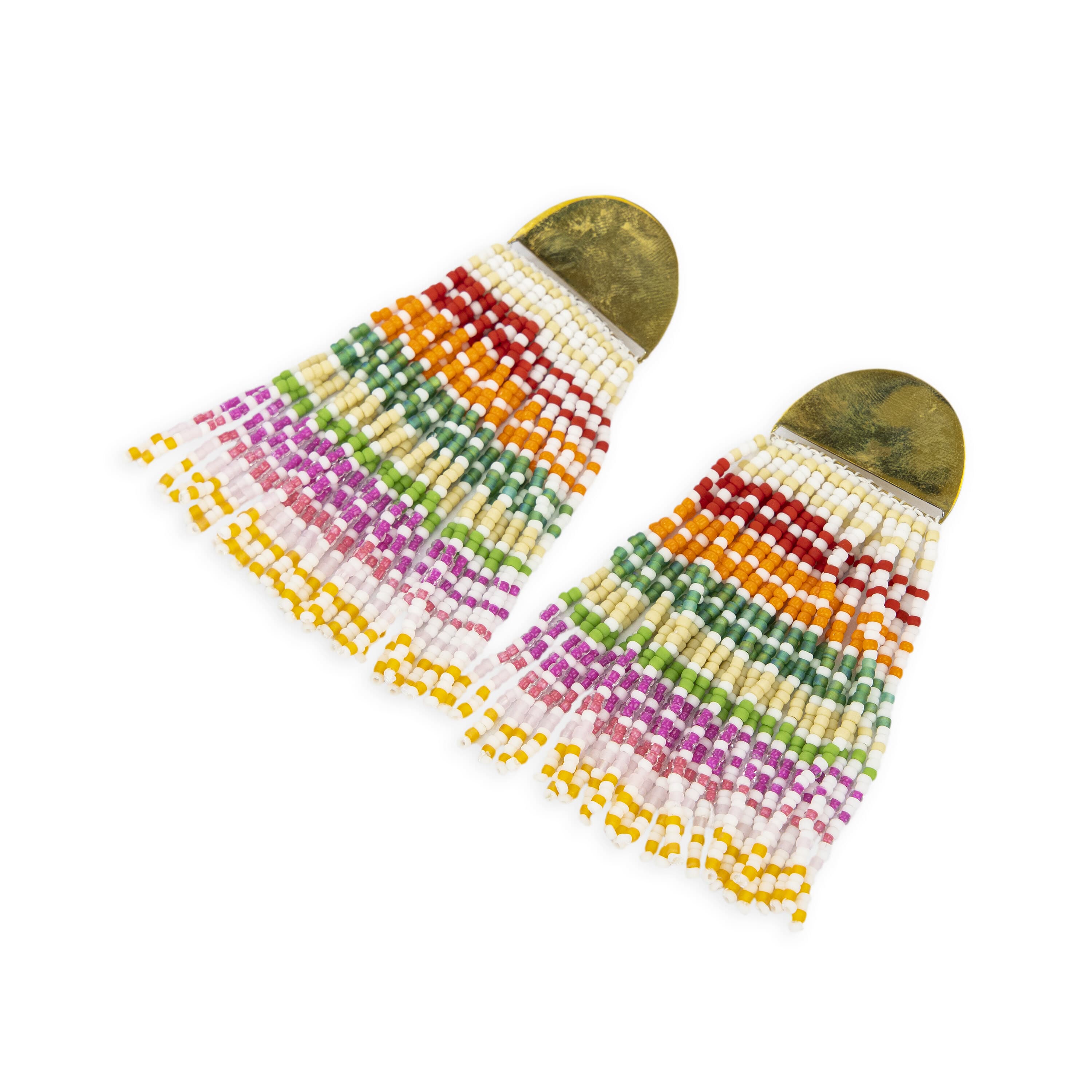 The Sak Venus Chandelier Earrings - Beads - Rainbow Multi