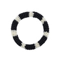 The Sak Finch Bangle - Hand Crochet - Black and Natural