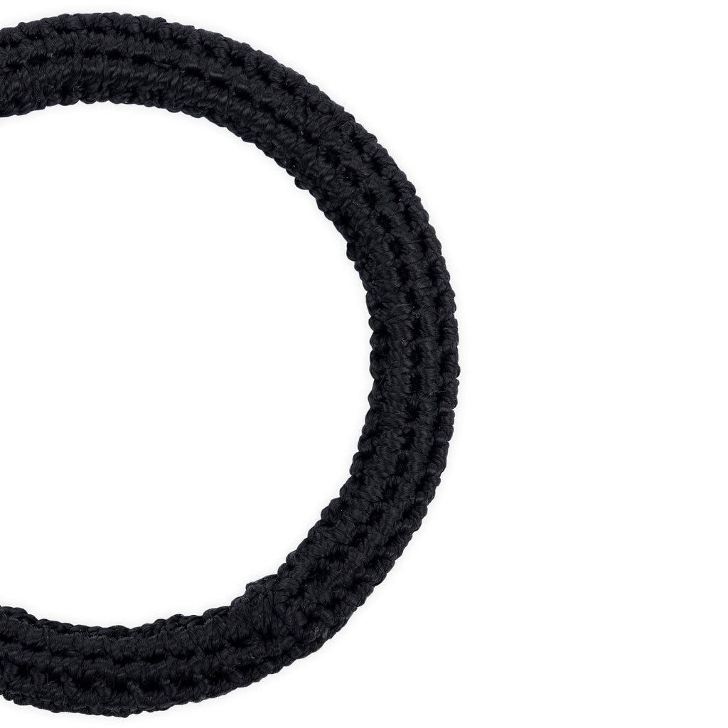 The Sak Finch Bangle - Hand Crochet - Black