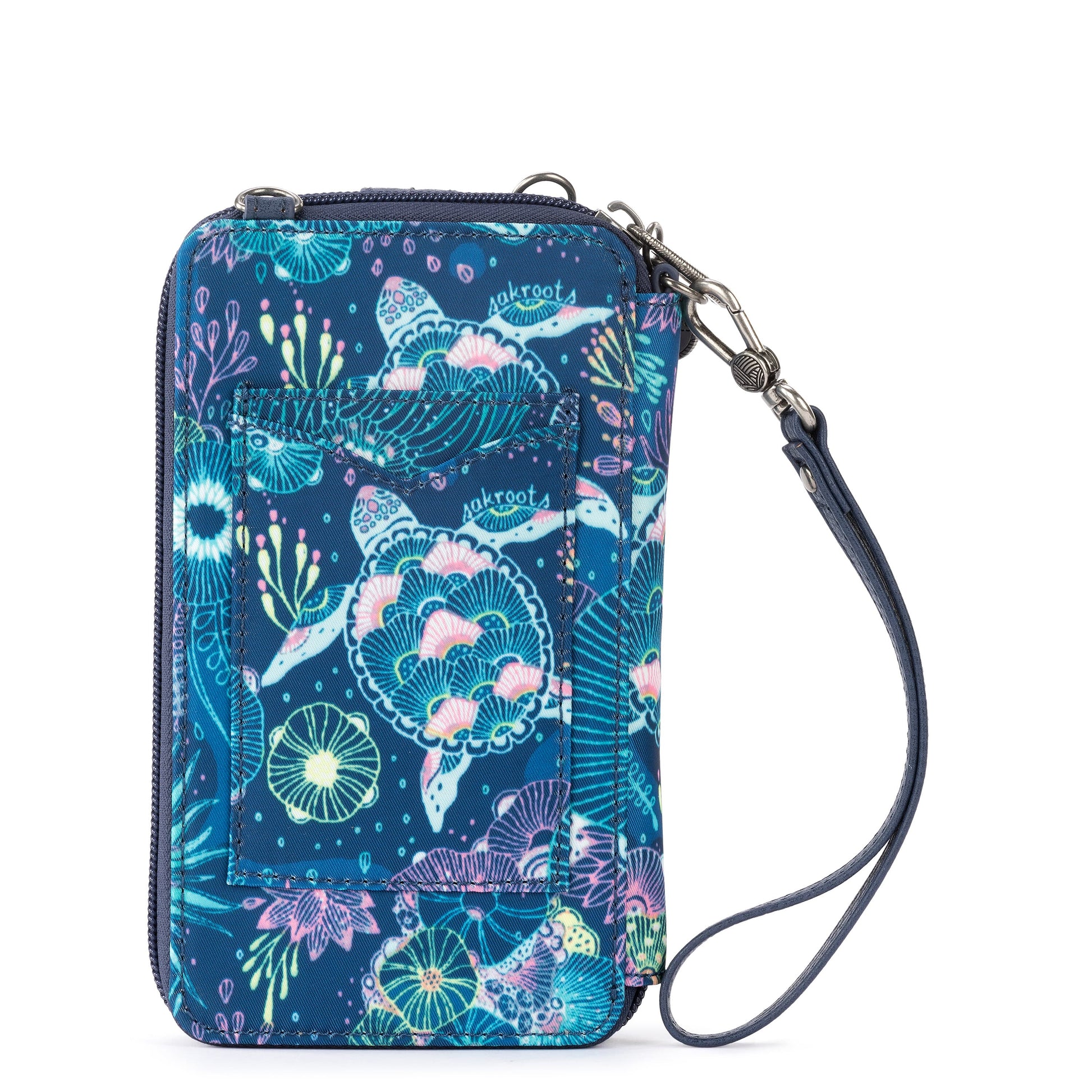 Sakroots Salinas Smartphone Crossbody EcoTwill - |Royal Blue Seascape|