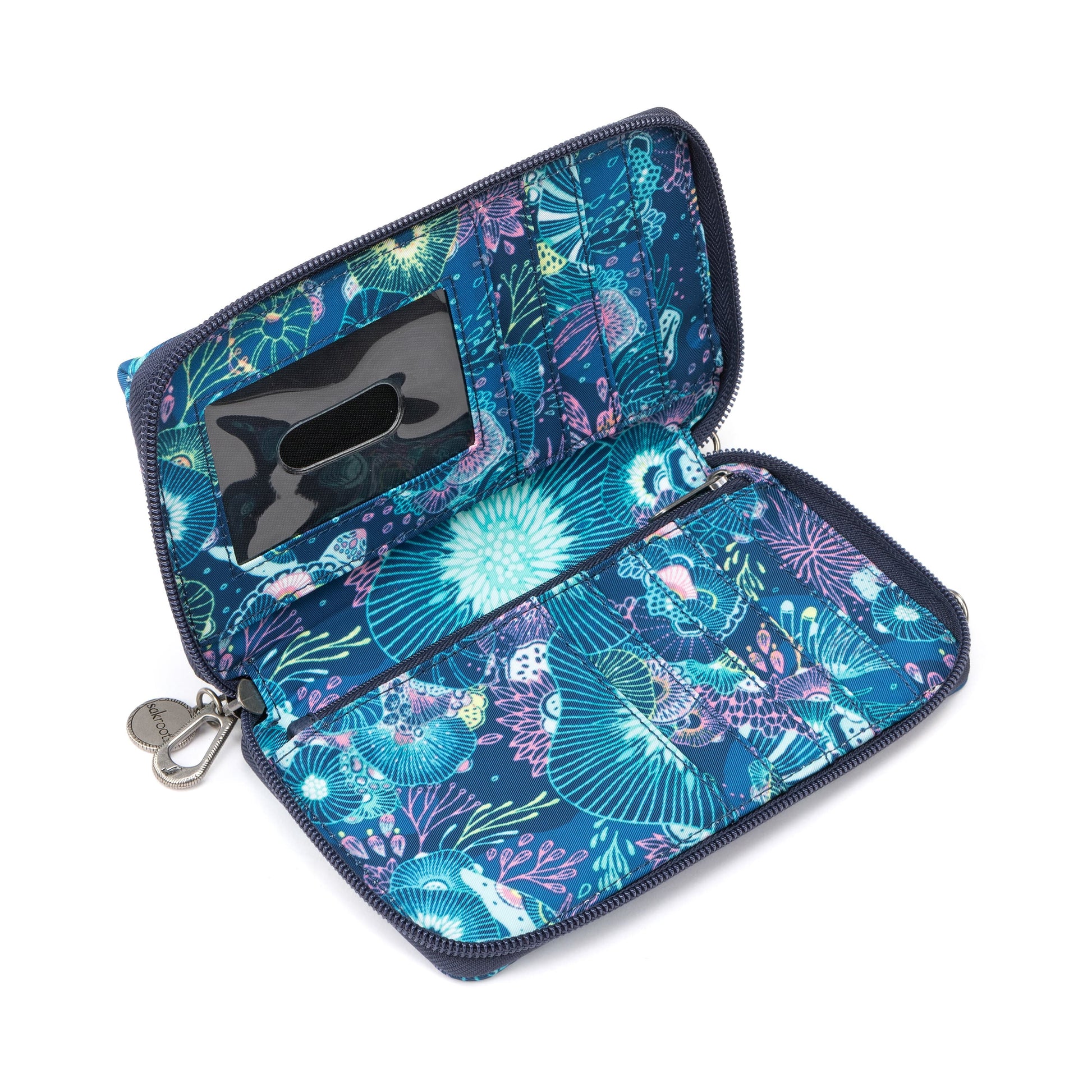 Sakroots Salinas Smartphone Crossbody EcoTwill - |Royal Blue Seascape|