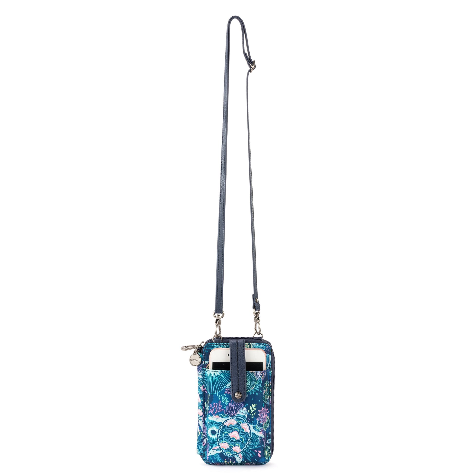 Sakroots Salinas Smartphone Crossbody EcoTwill - |Royal Blue Seascape|
