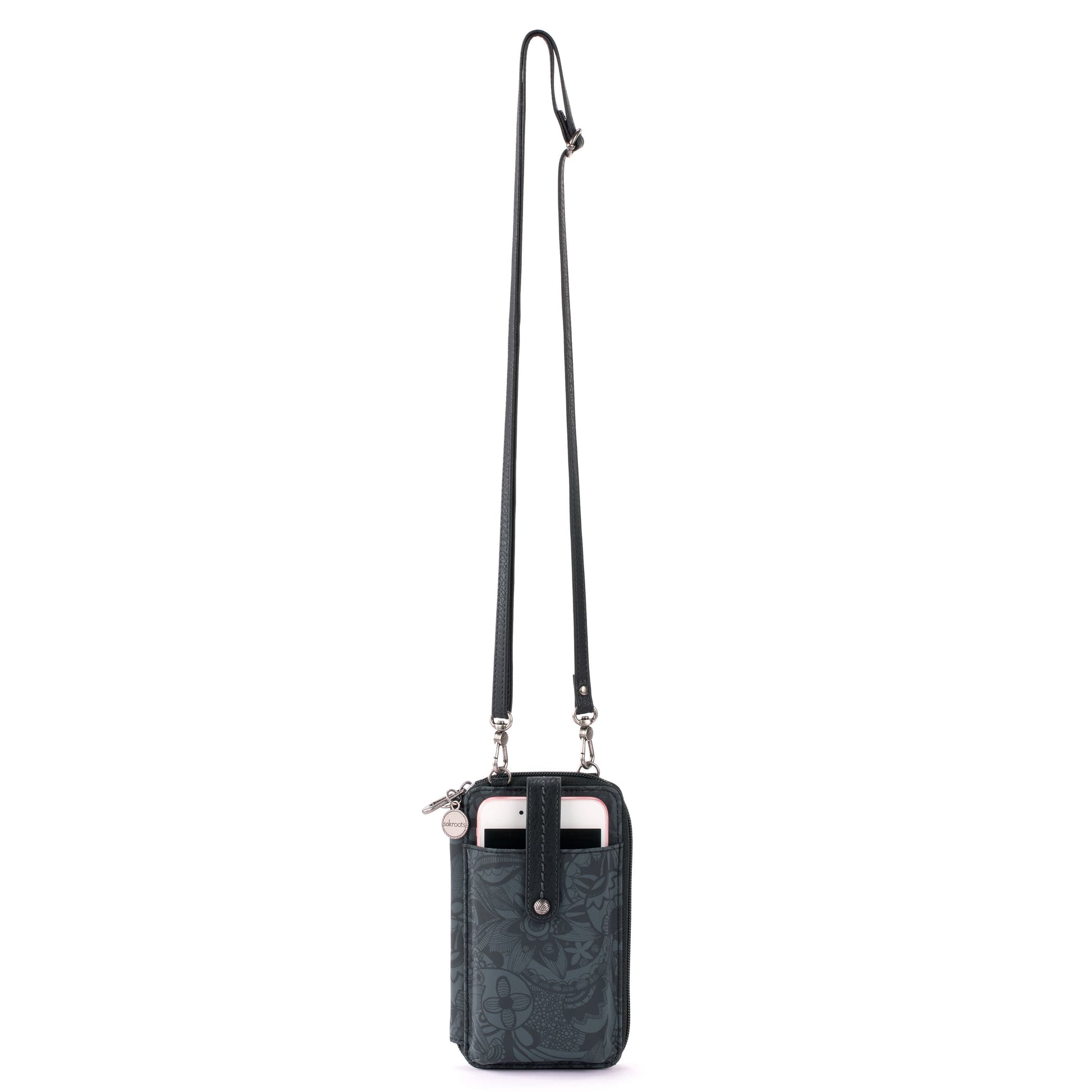 Sakroots Salinas Smartphone Crossbody EcoTwill - |Black Spirit Desert|