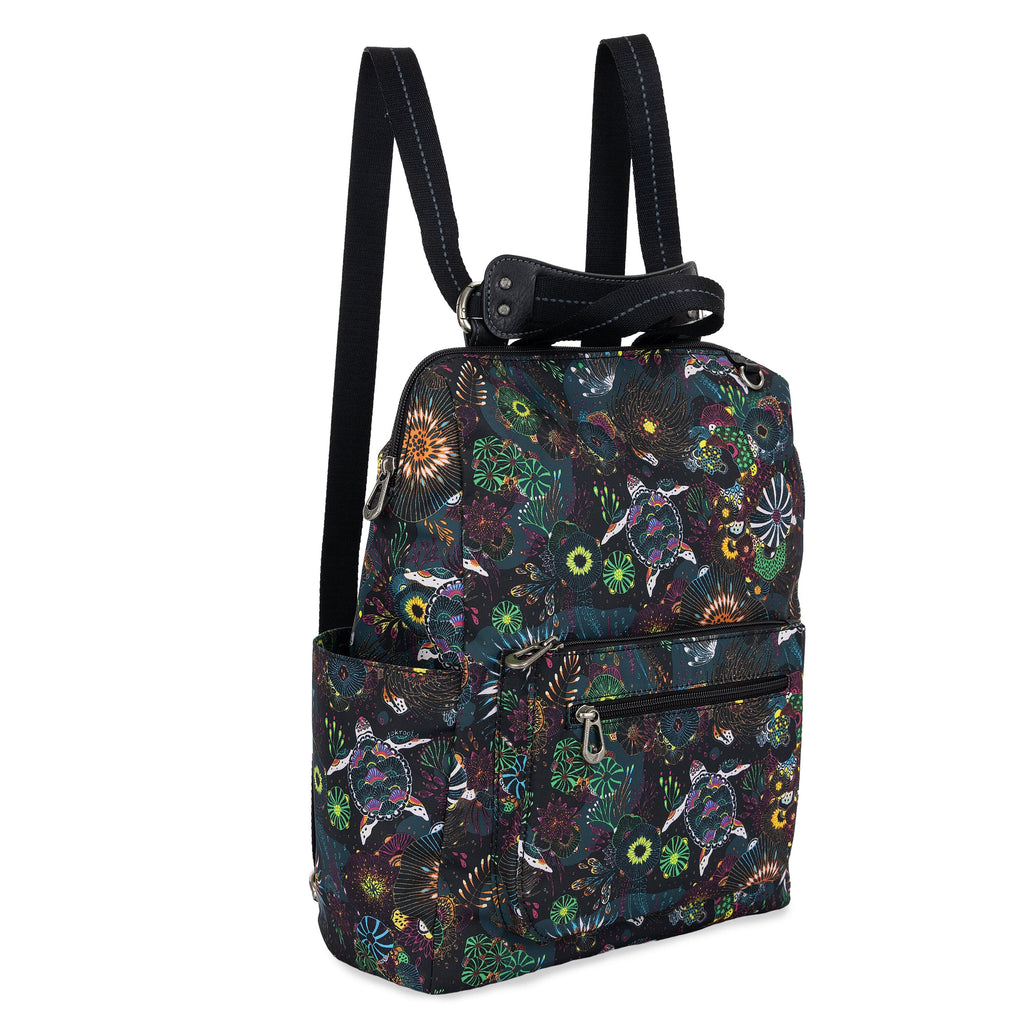Sakroots Loyola Backpack - EcoTwill - Rainbow Seascape