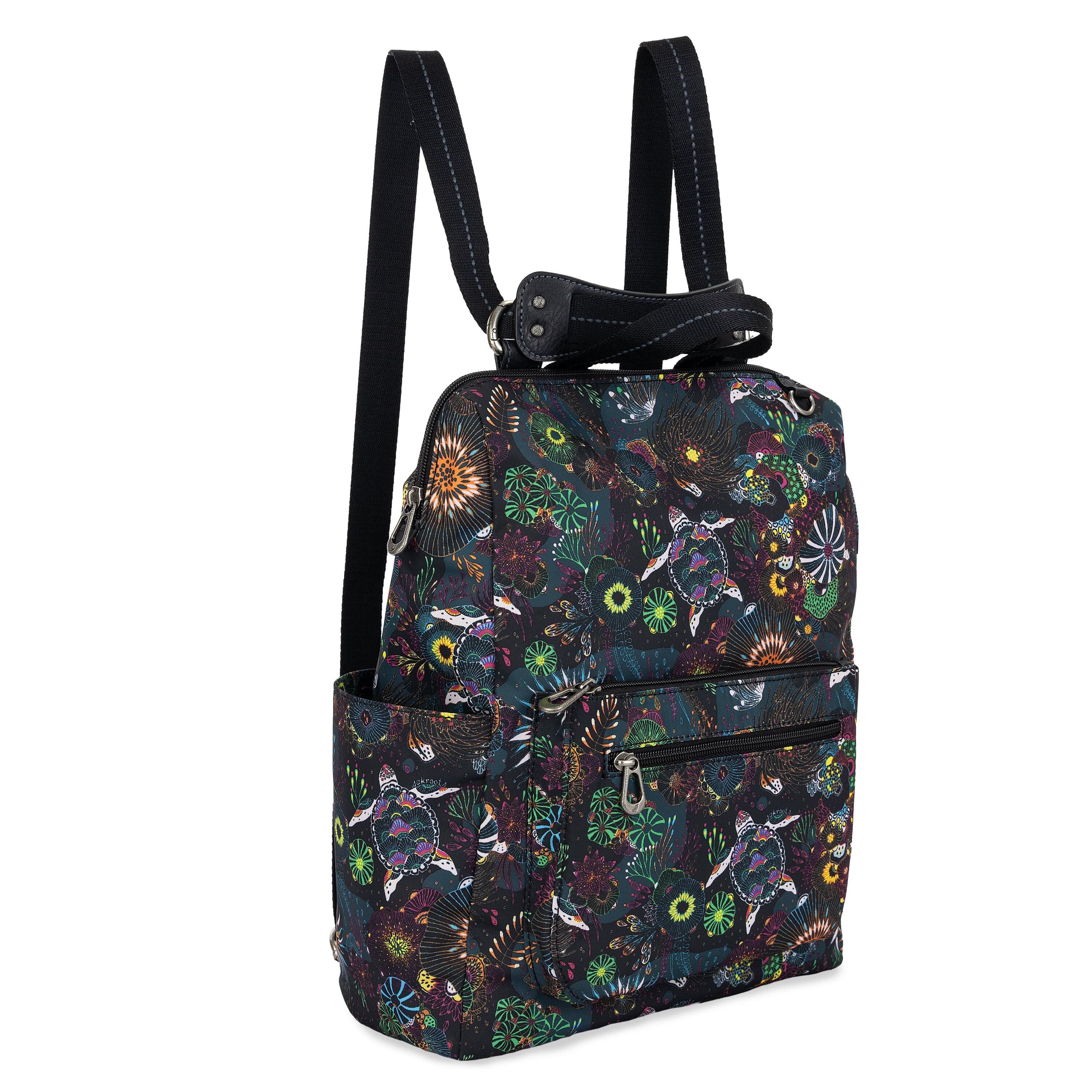 Sakroots Loyola Backpack - EcoTwill - Rainbow Seascape