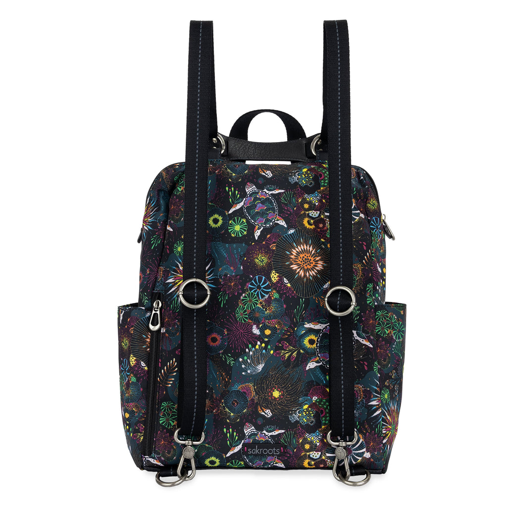 Sakroots Loyola Backpack - EcoTwill - Rainbow Seascape