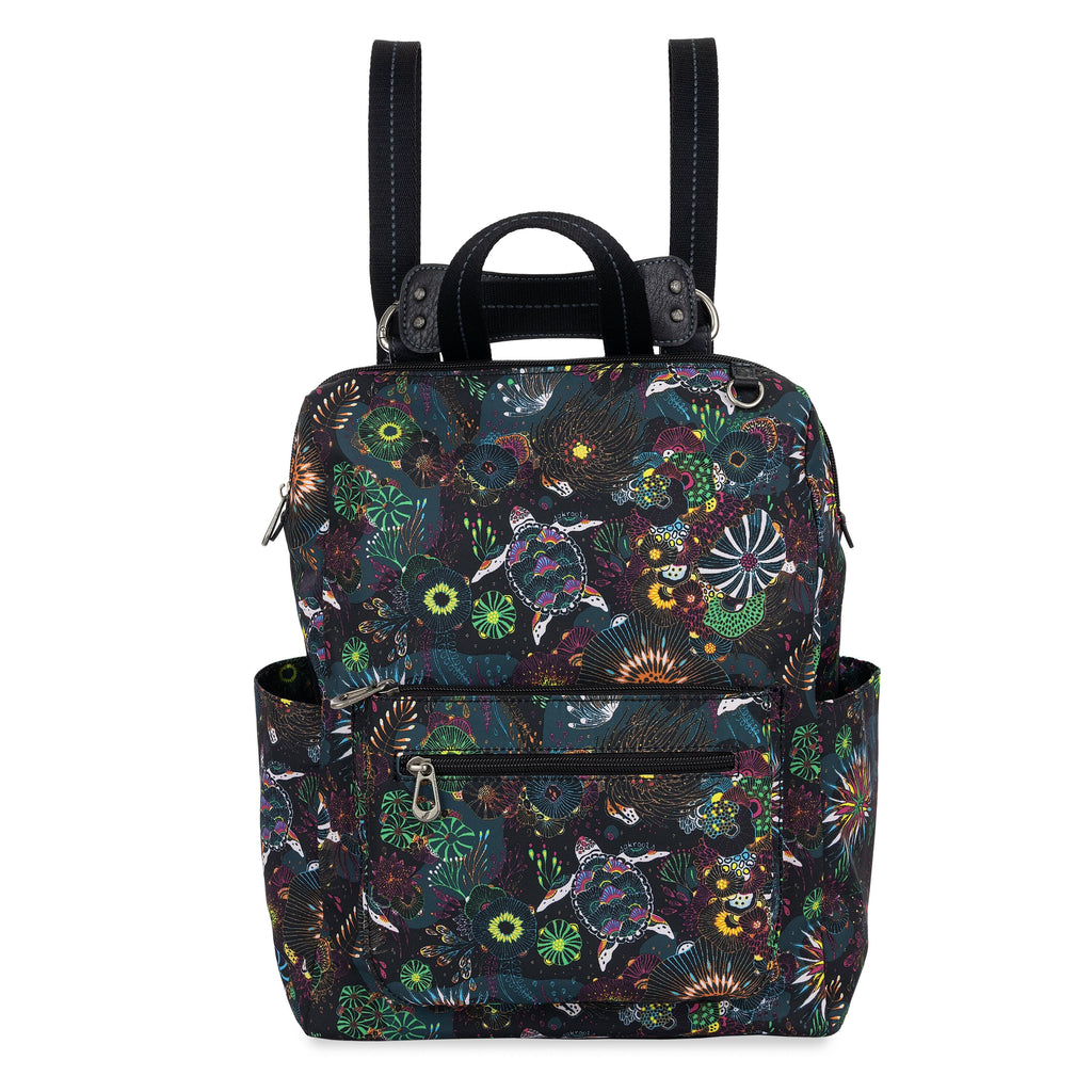 Sakroots Loyola Backpack - EcoTwill - Rainbow Seascape