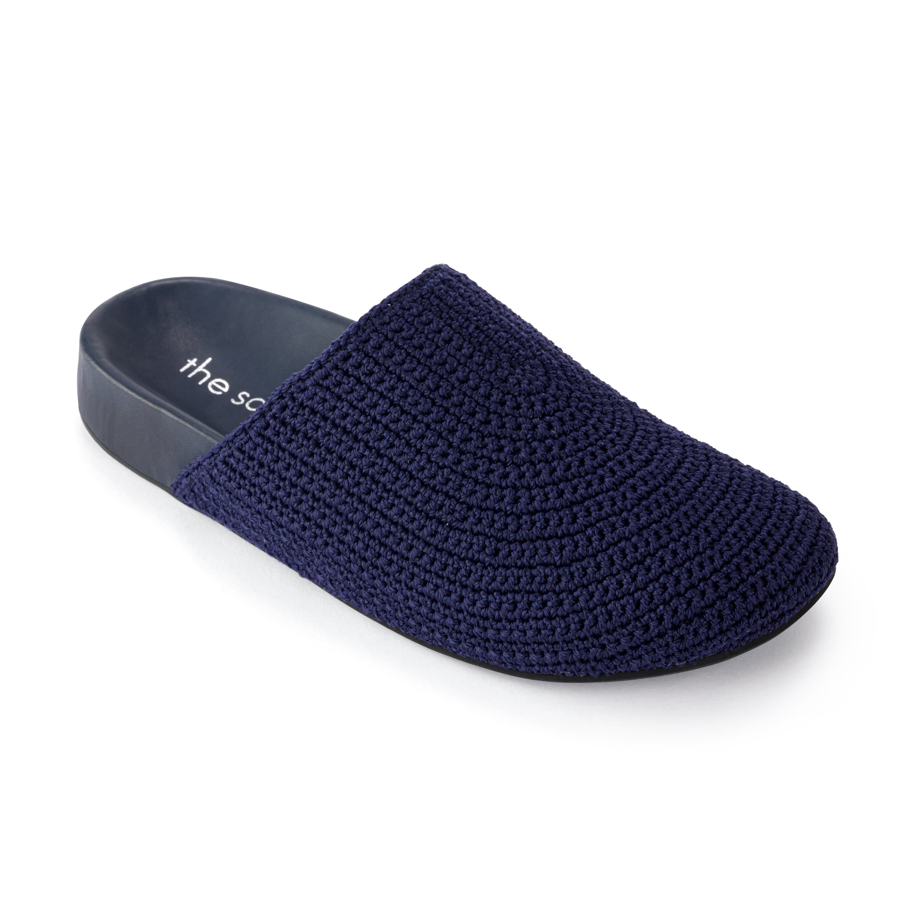 The Sak Bolinas Clog - Hand Crochet - Denim