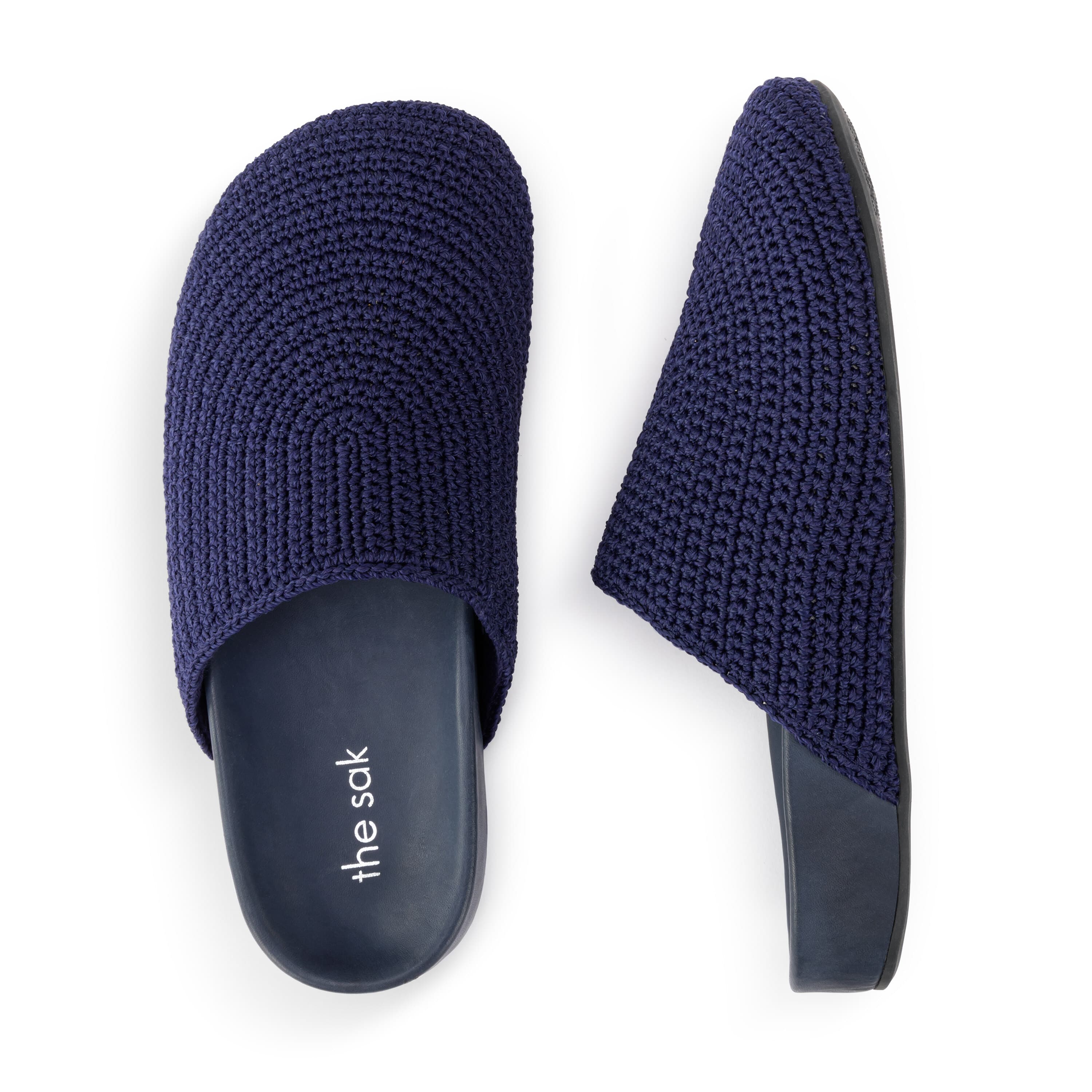 The Sak Bolinas Clog - Hand Crochet - Denim