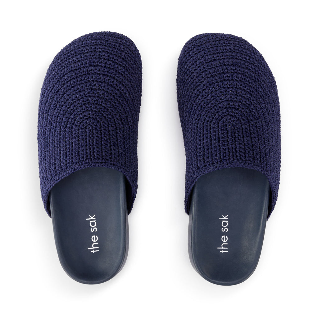 The Sak Bolinas Clog - Hand Crochet - Denim