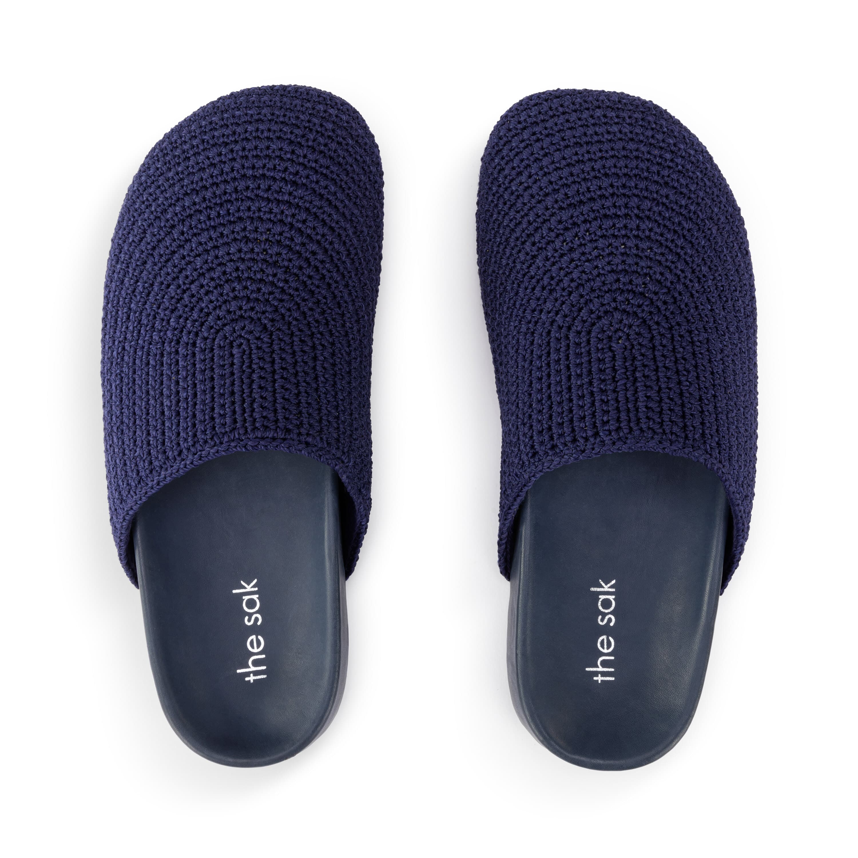 The Sak Bolinas Clog - Hand Crochet - Denim
