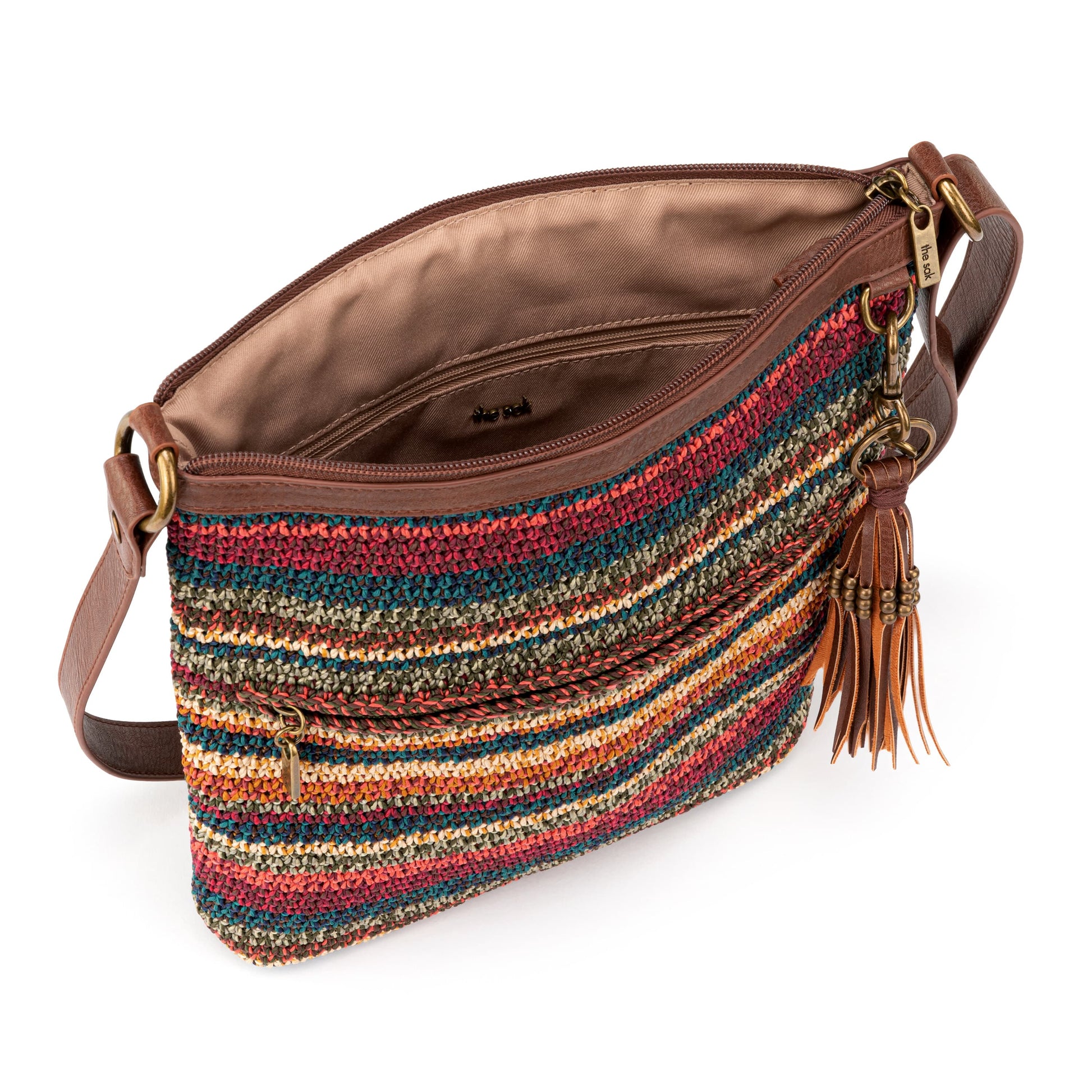 The Sak Lucia Crossbody Crochet - |Woodland Stripe|