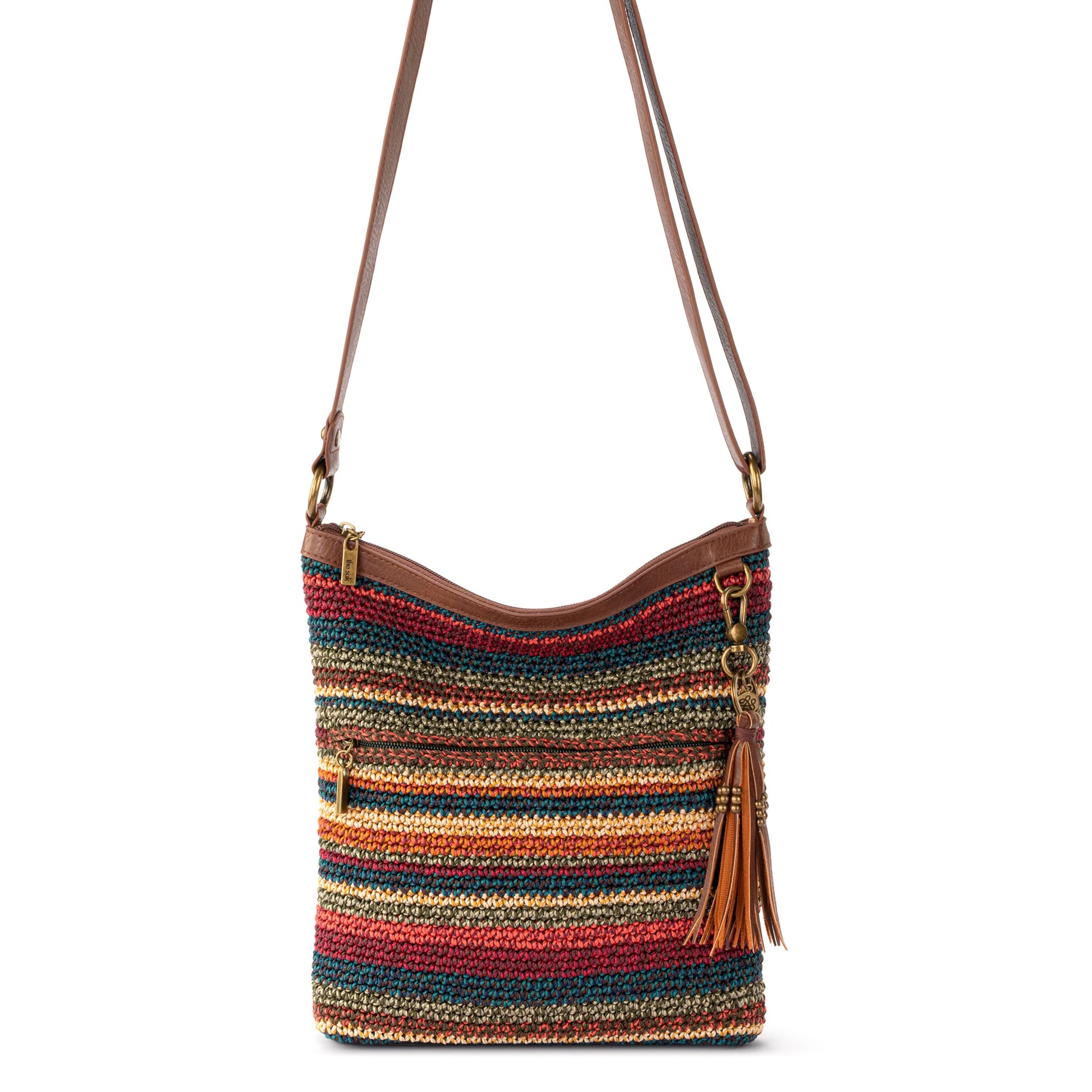 The Sak Lucia Crossbody Crochet - |Woodland Stripe|