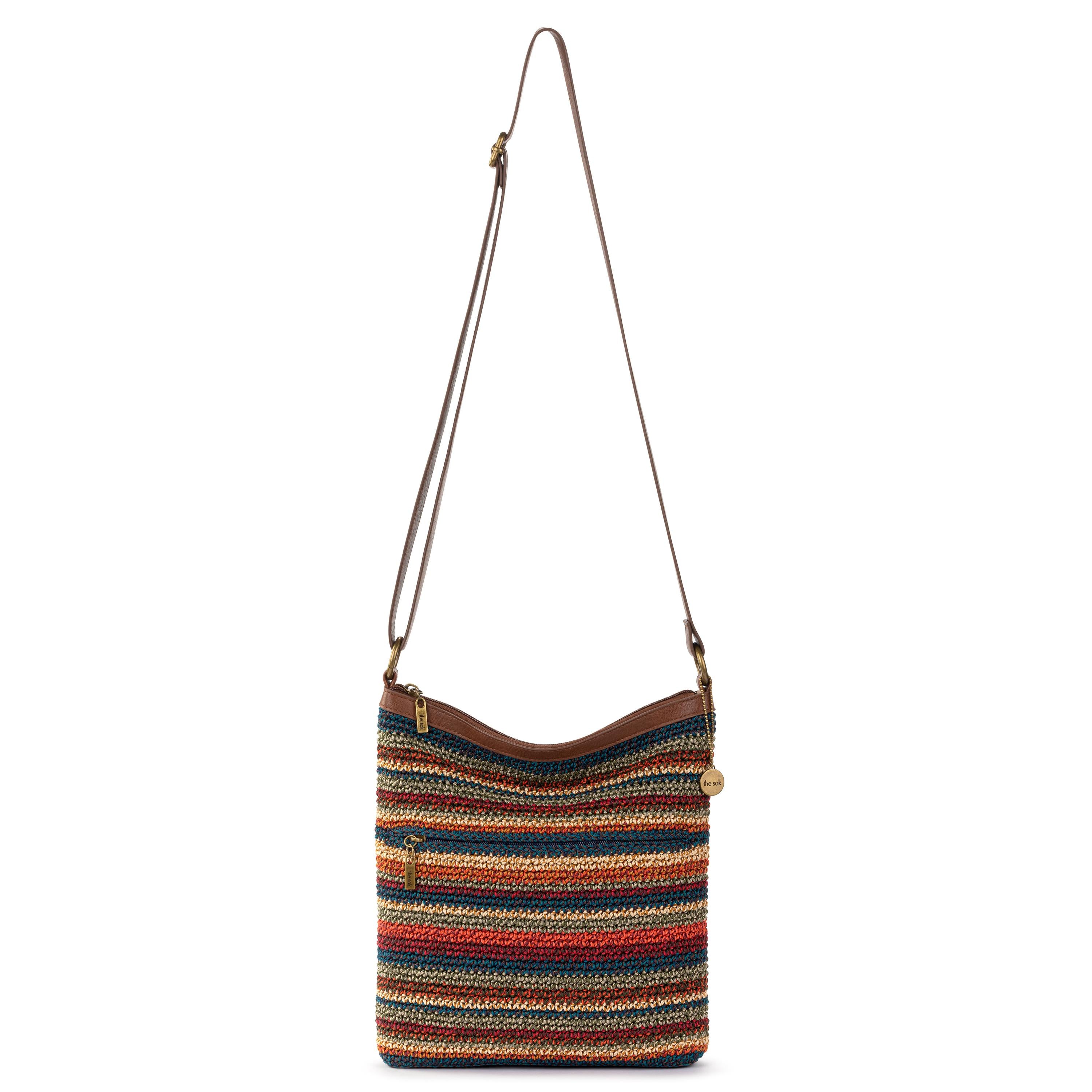 The Sak Lucia Crossbody - Hand Crochet - Woodland Stripe