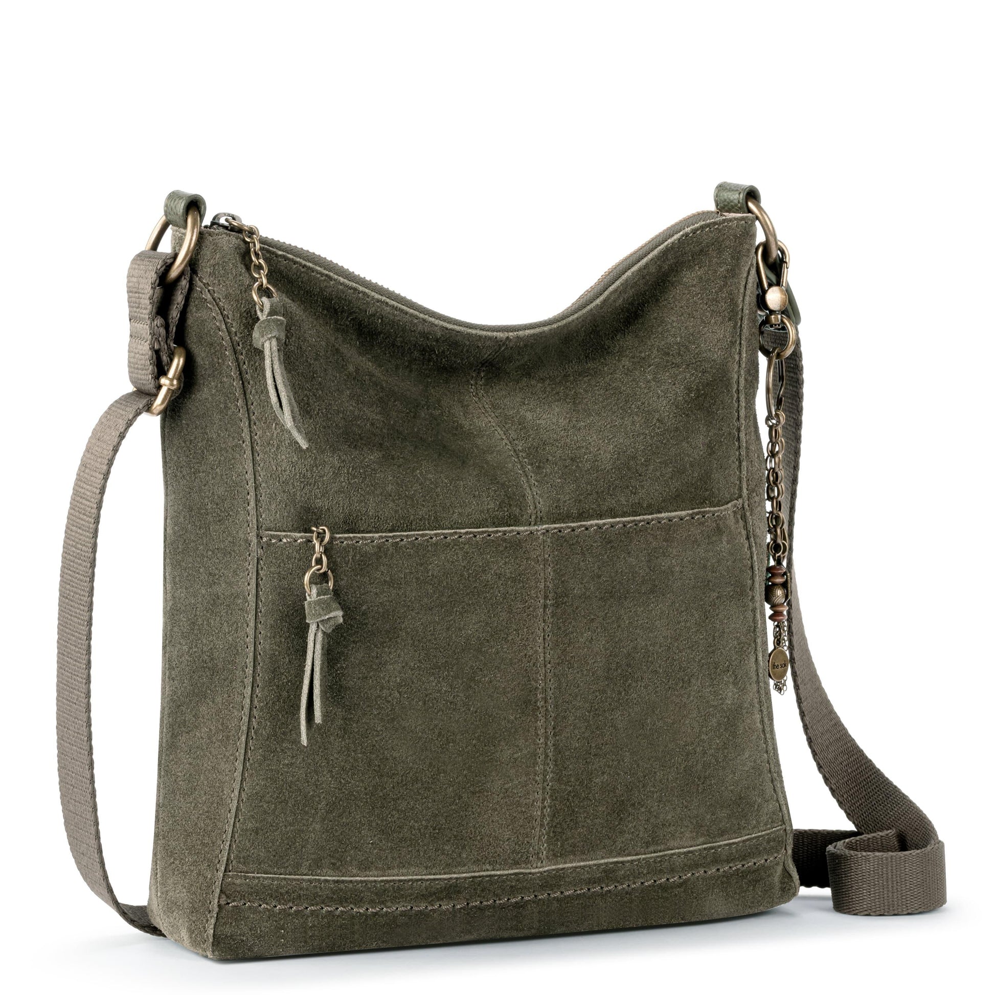 The Sak Lucia Crossbody Leather - |Moss Suede|