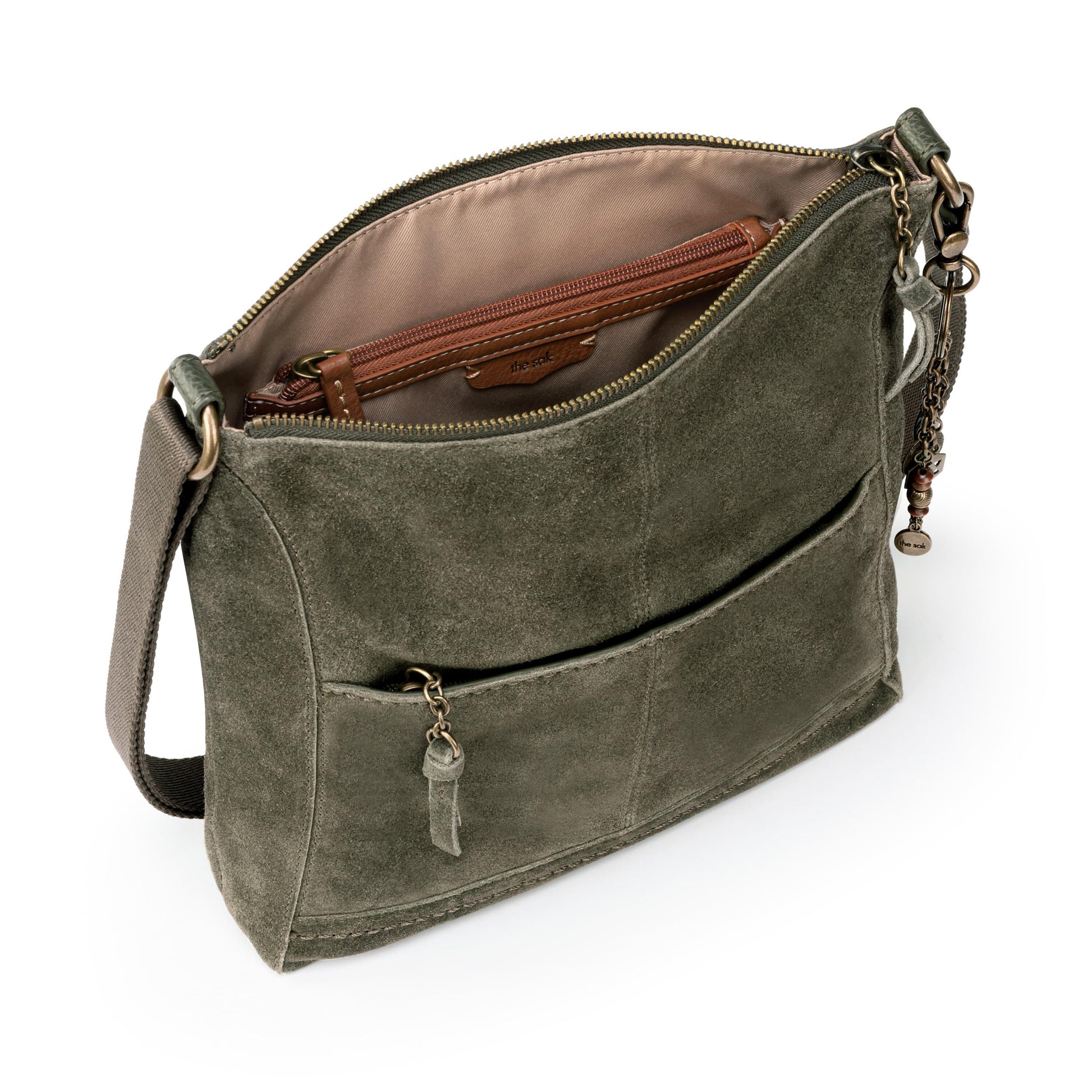 The Sak Lucia Crossbody Leather - |Moss Suede|
