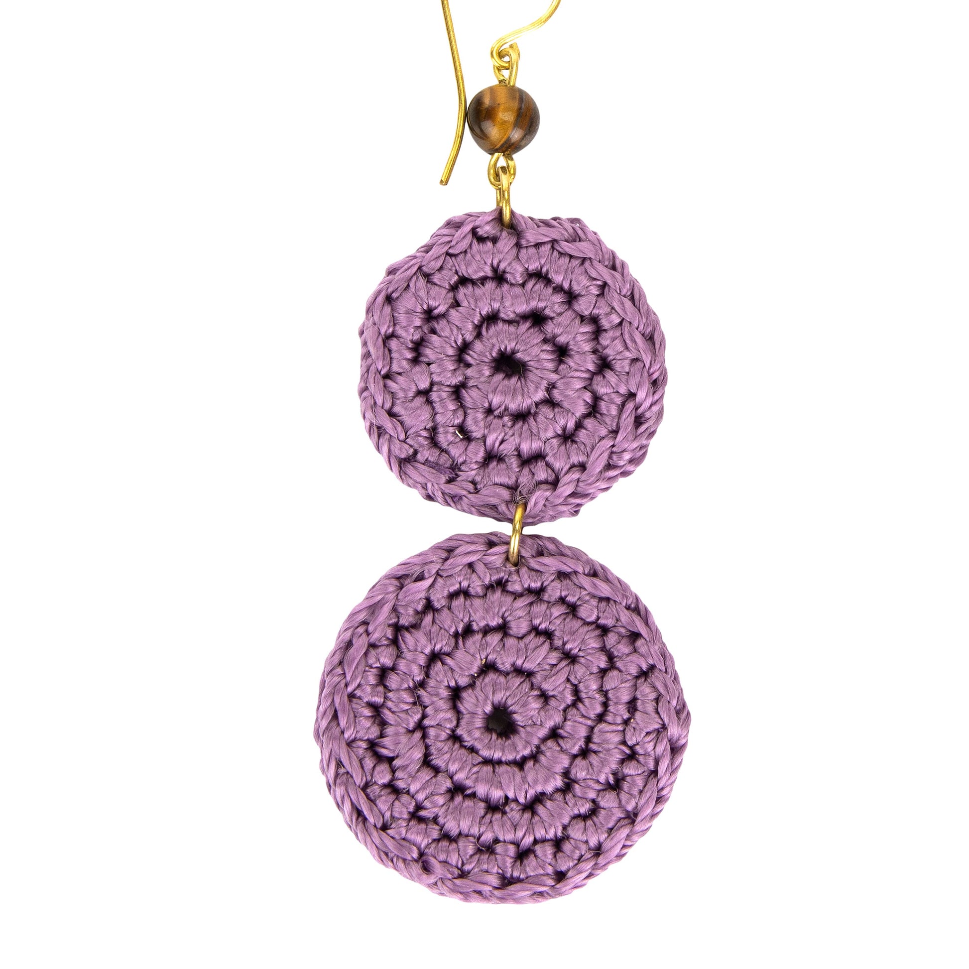 The Sak Jasper Double Disc Earrings - |Heather|
