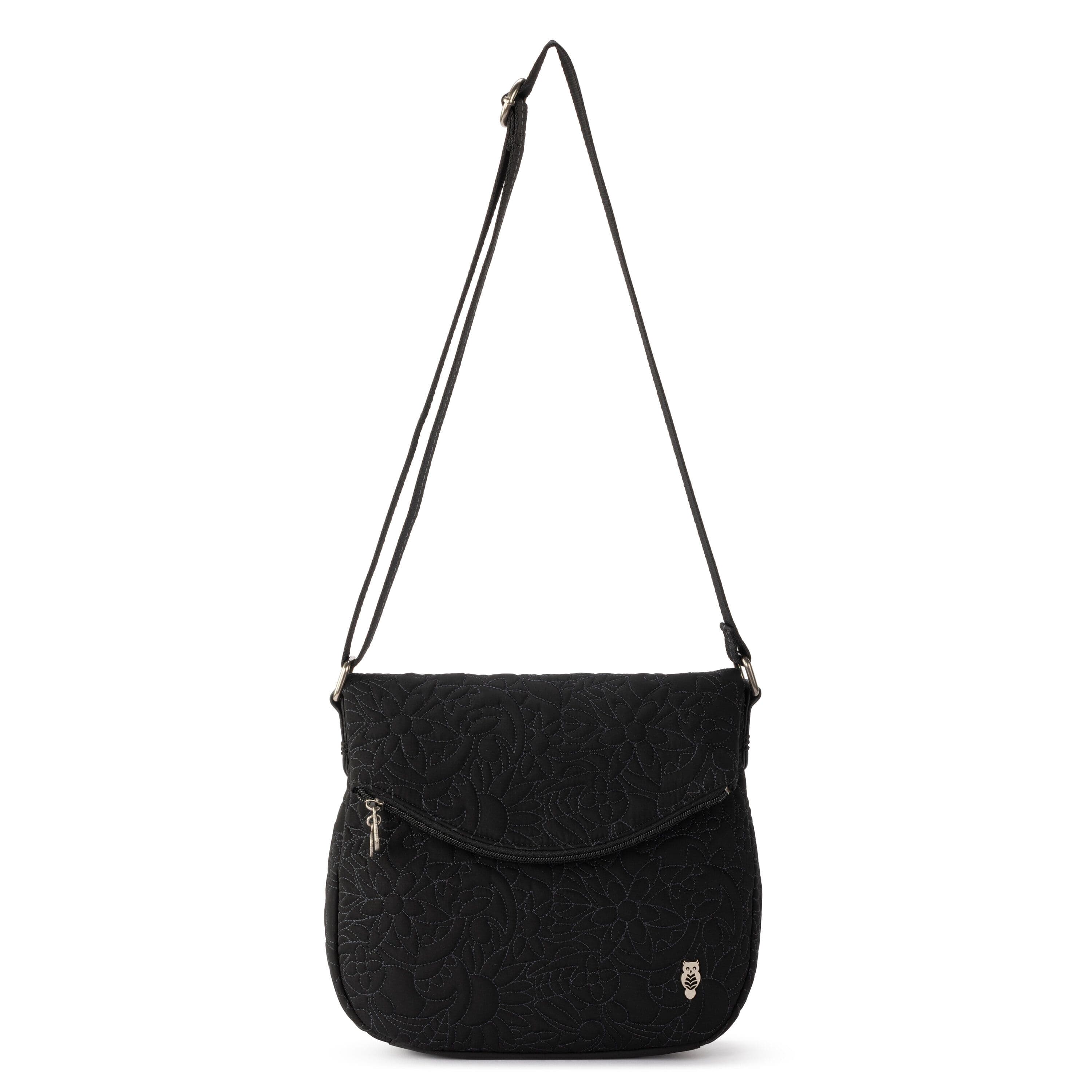 Sakroots Foldover Crossbody - EcoTwill - Black Spirit Desert Quilted