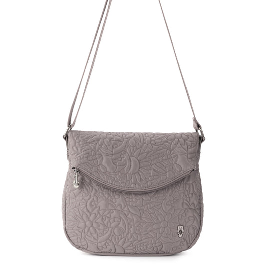 Sakroots Foldover Crossbody EcoTwill - |Mushroom Spirit Desert Quilted|