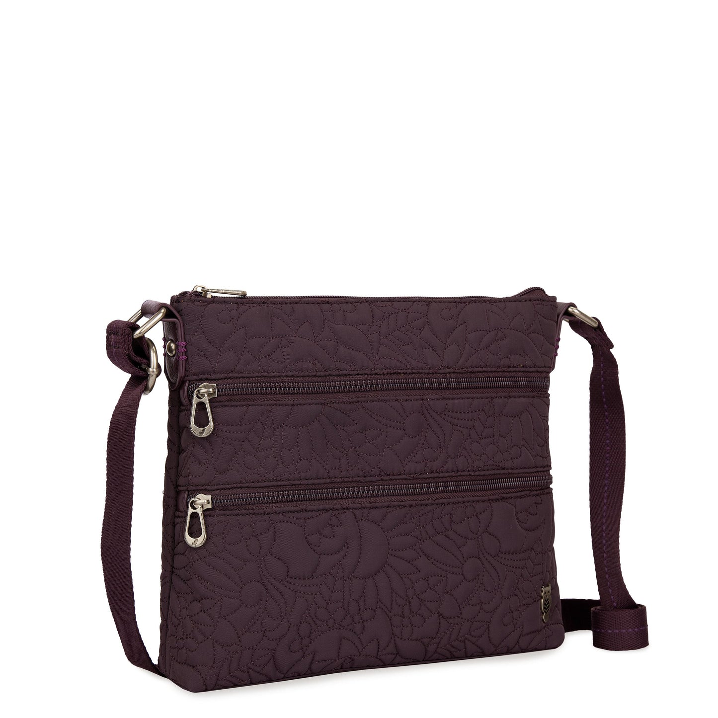 Sakroots Basic Crossbody EcoTwill - |Aubergine Spirit Desert Quilted|