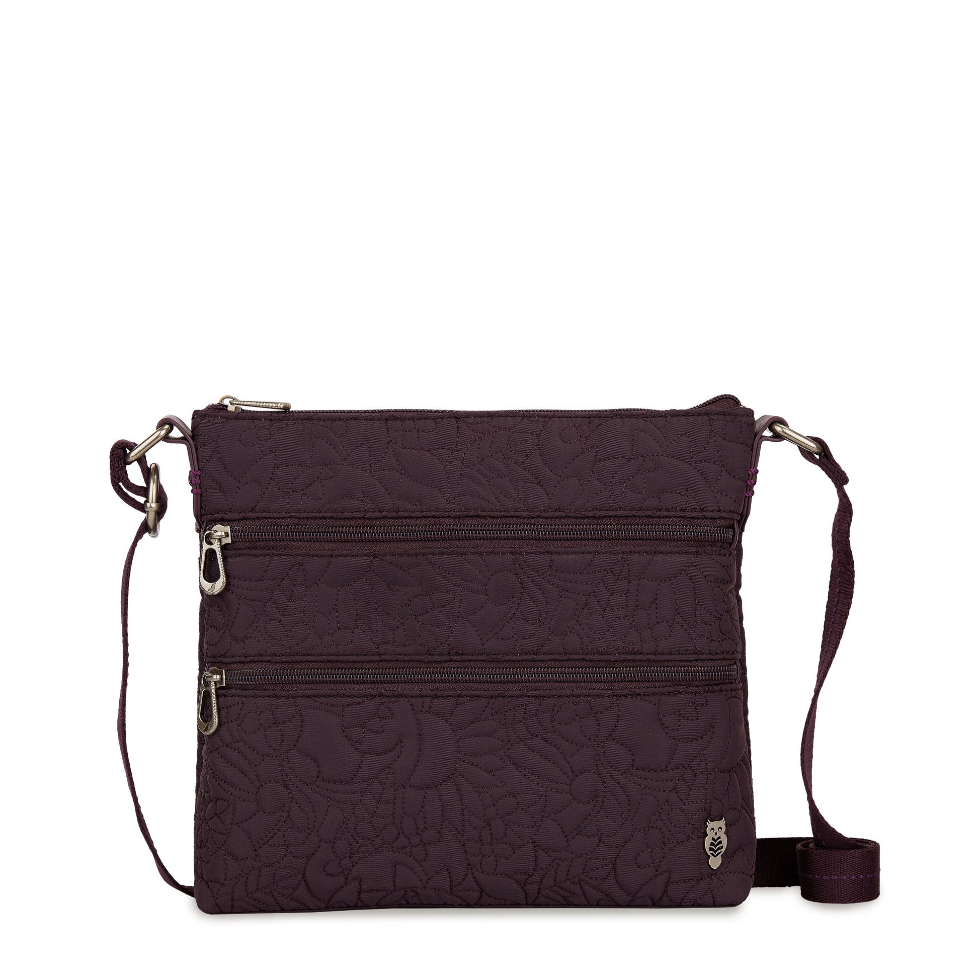Sakroots Basic Crossbody EcoTwill - |Aubergine Spirit Desert Quilted|