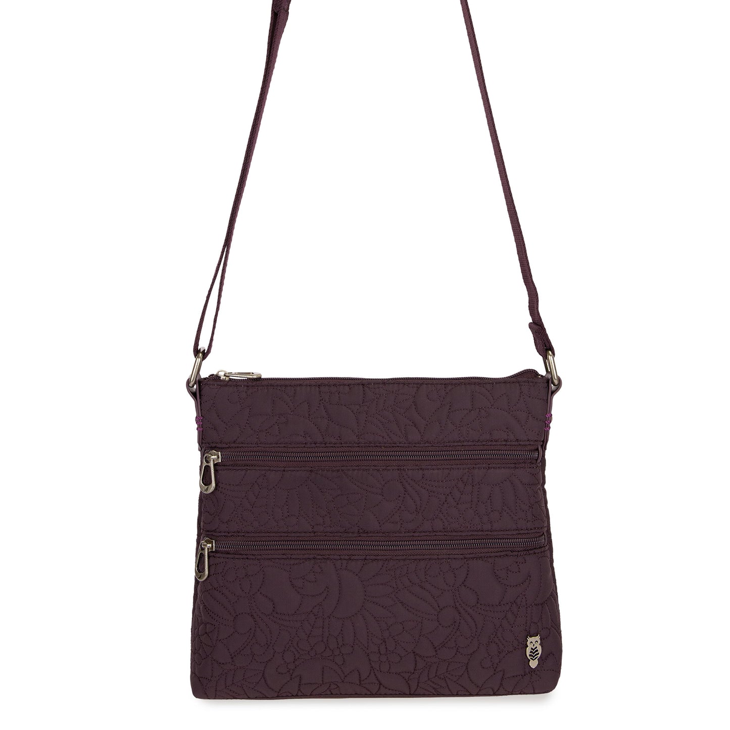 Sakroots Basic Crossbody EcoTwill - |Aubergine Spirit Desert Quilted|