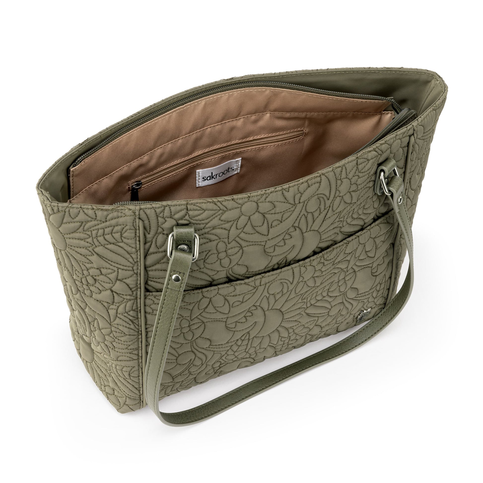 Sakroots Metro Tote EcoTwill - |Olive Spirit Desert Quilted|